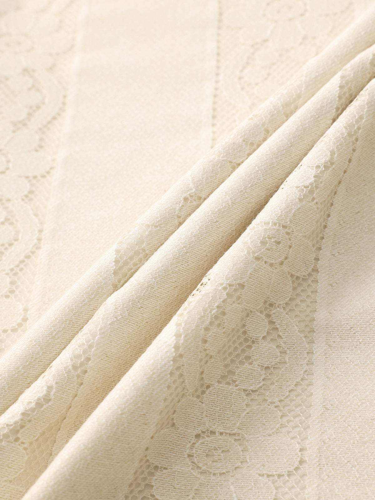 Dolled Office Lace Detailed Cami Maxi Dress - Cream