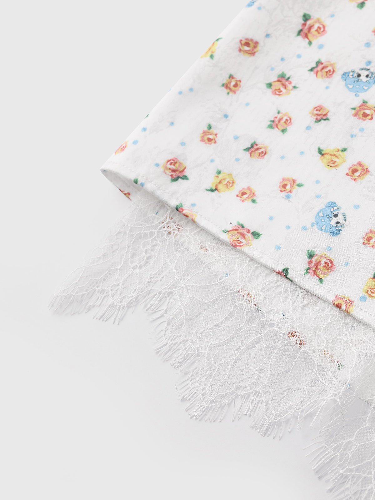 Brick Lane Lace Detailed Deconstructed Skirt - Apricot