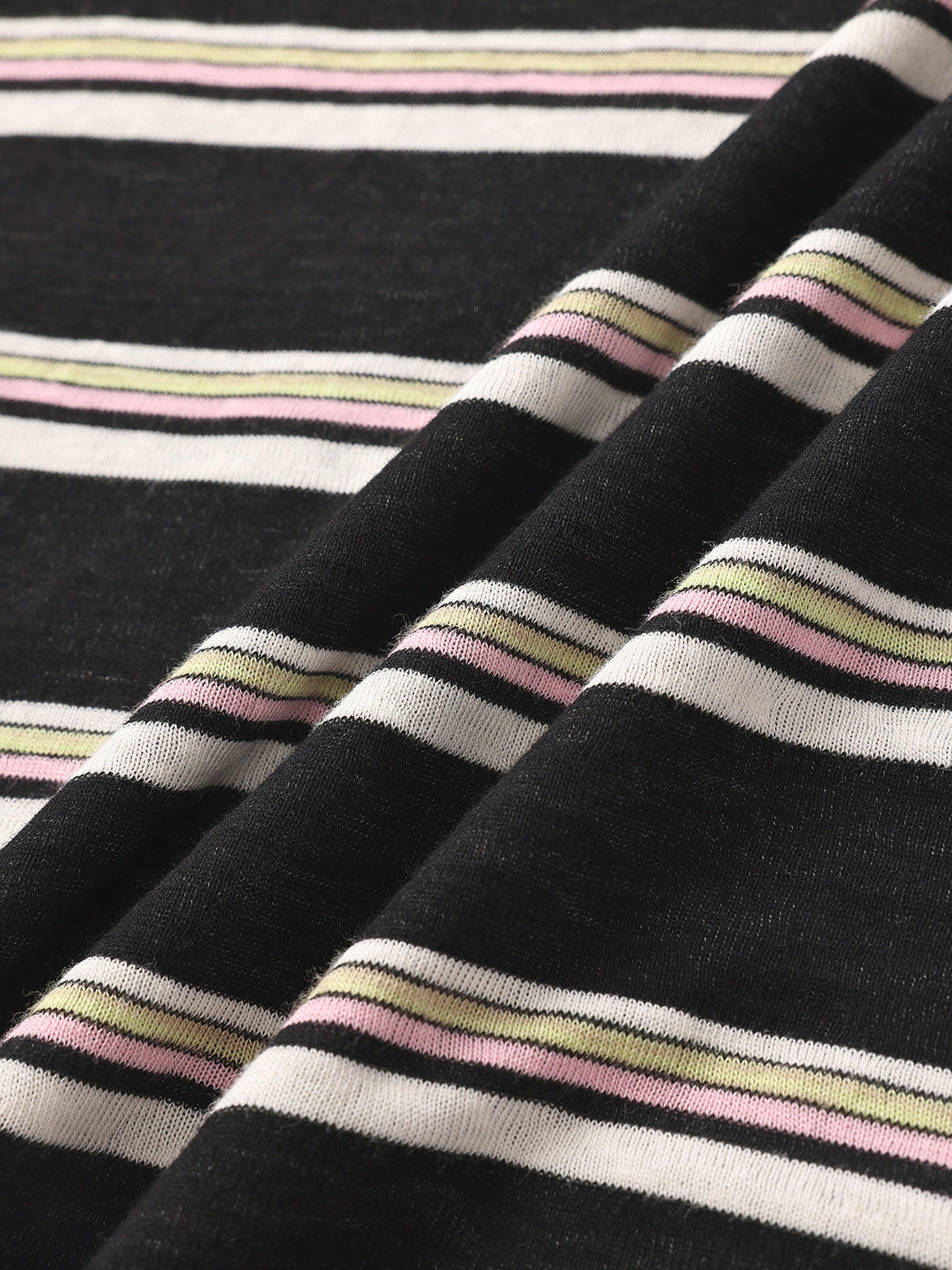 Co-ed Dorm Baggy Stripe Contrast Collar Polo - Mono
