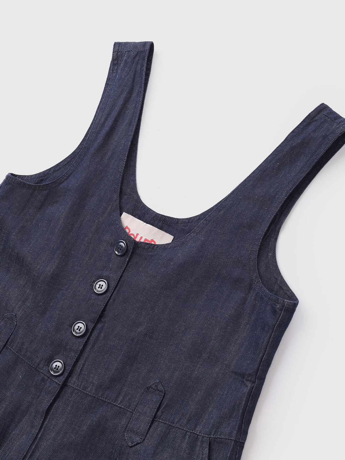 Brick Lane Wide-leg Utility Cargo Jumpsuit - Navy
