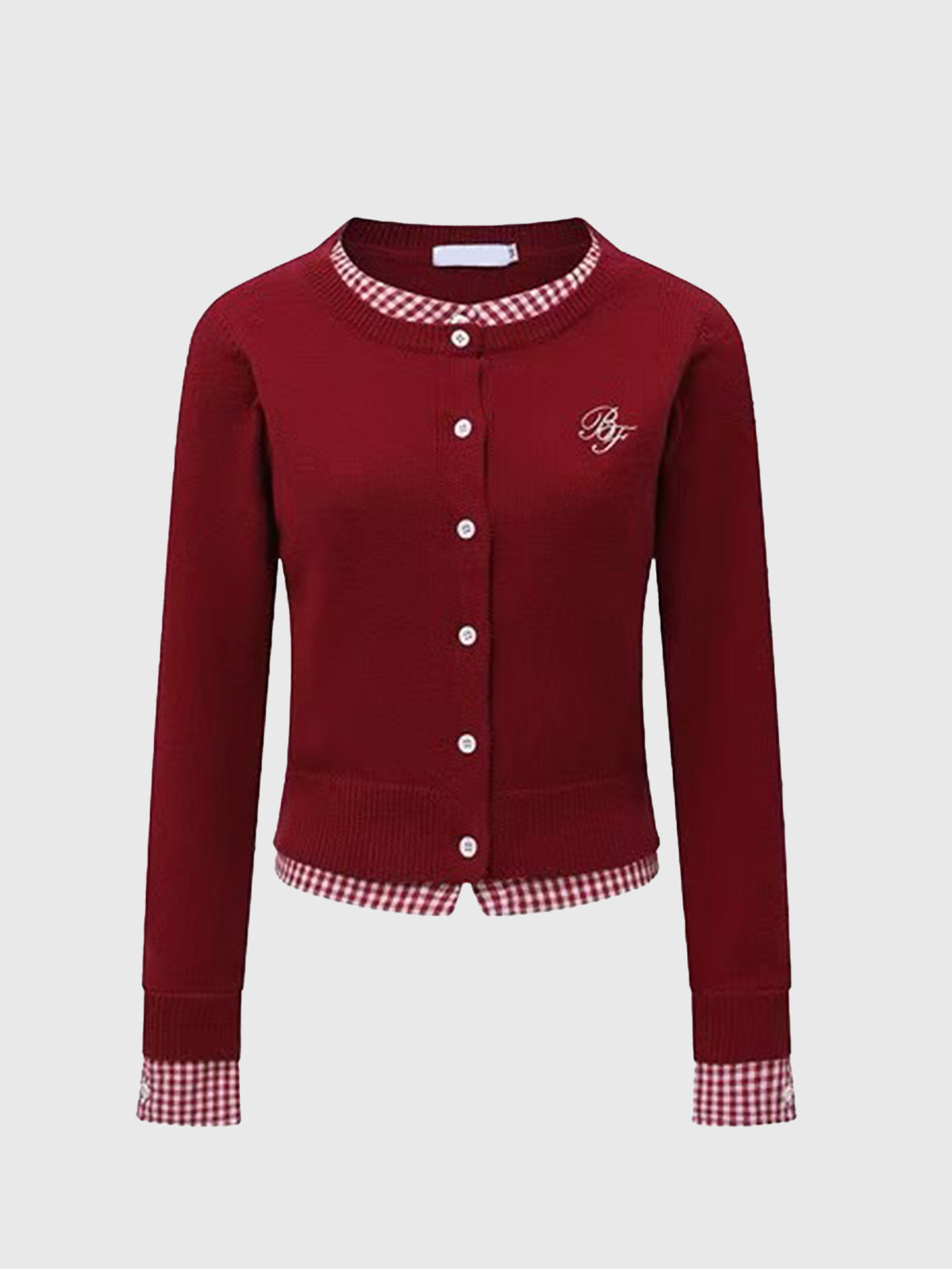 Choco Cherry Cardigan – Wine Red