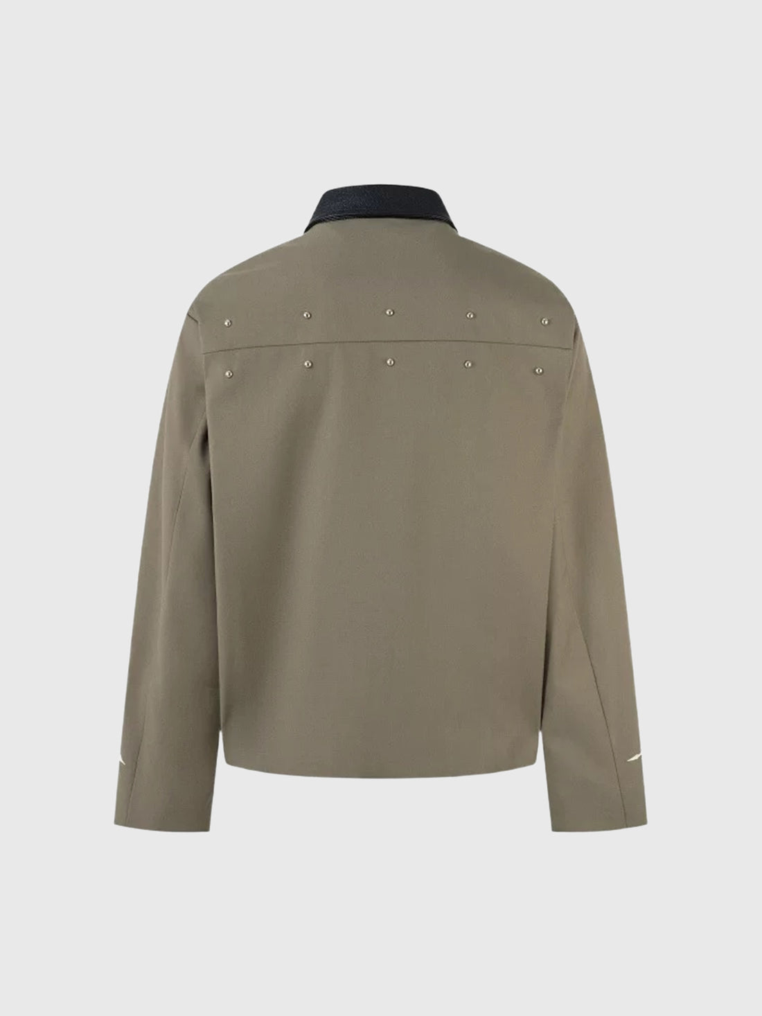Co-ed Dorm Baggy Seamed Workwear Jacket - Brown