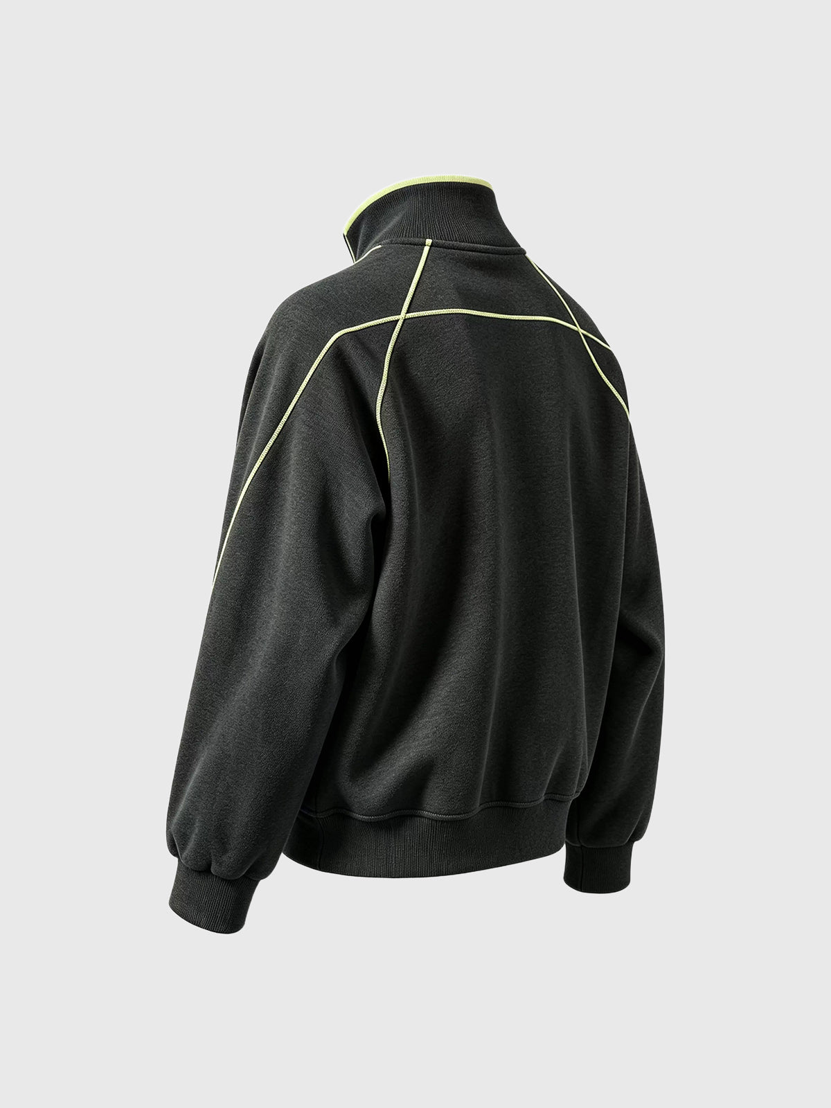 Weekday Outdoor Baggy High-Neck Zip-up Jacket - Black