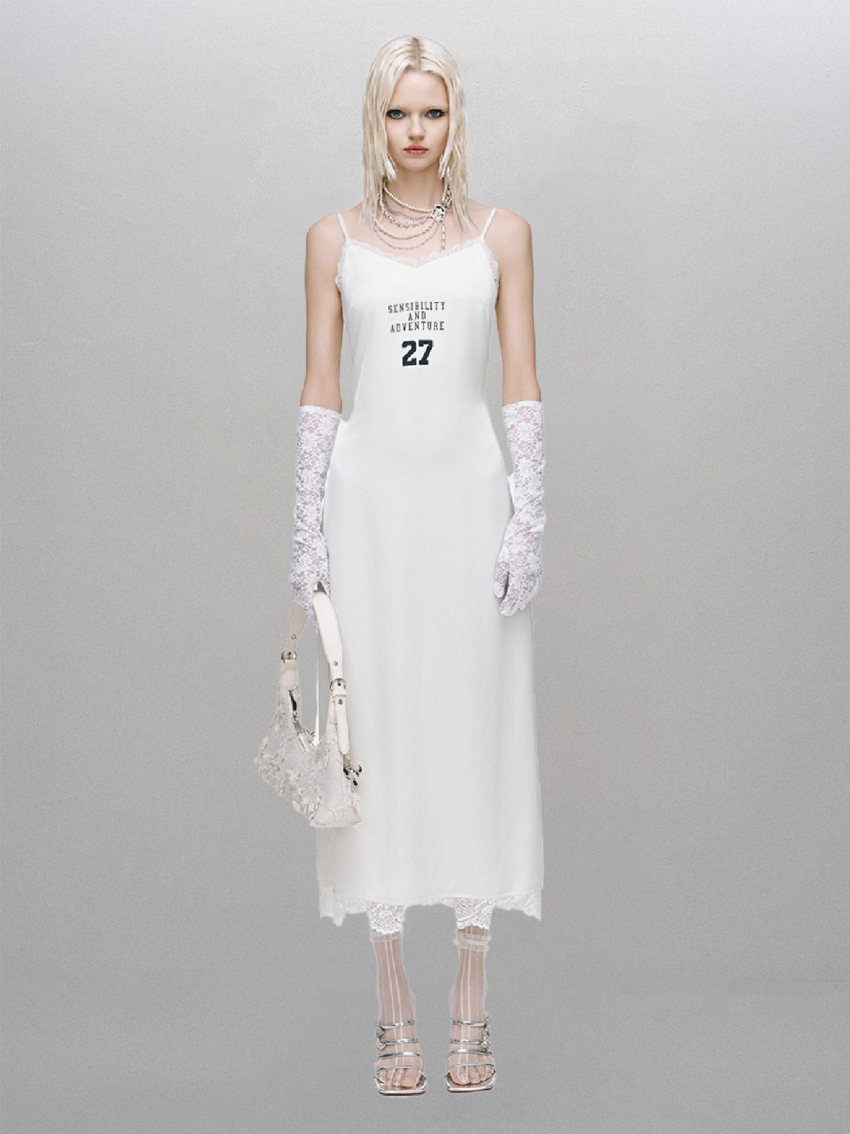 Phase 27 Slip Dress – White