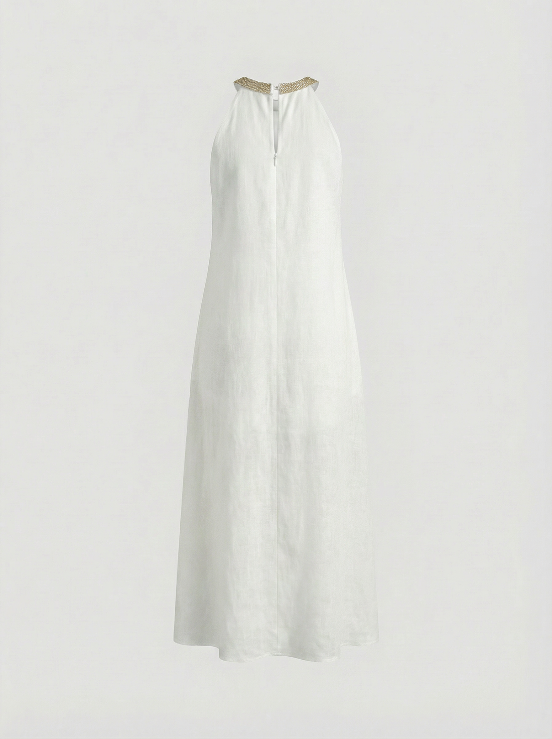 Air Swing A-Line Dress - Ivory White