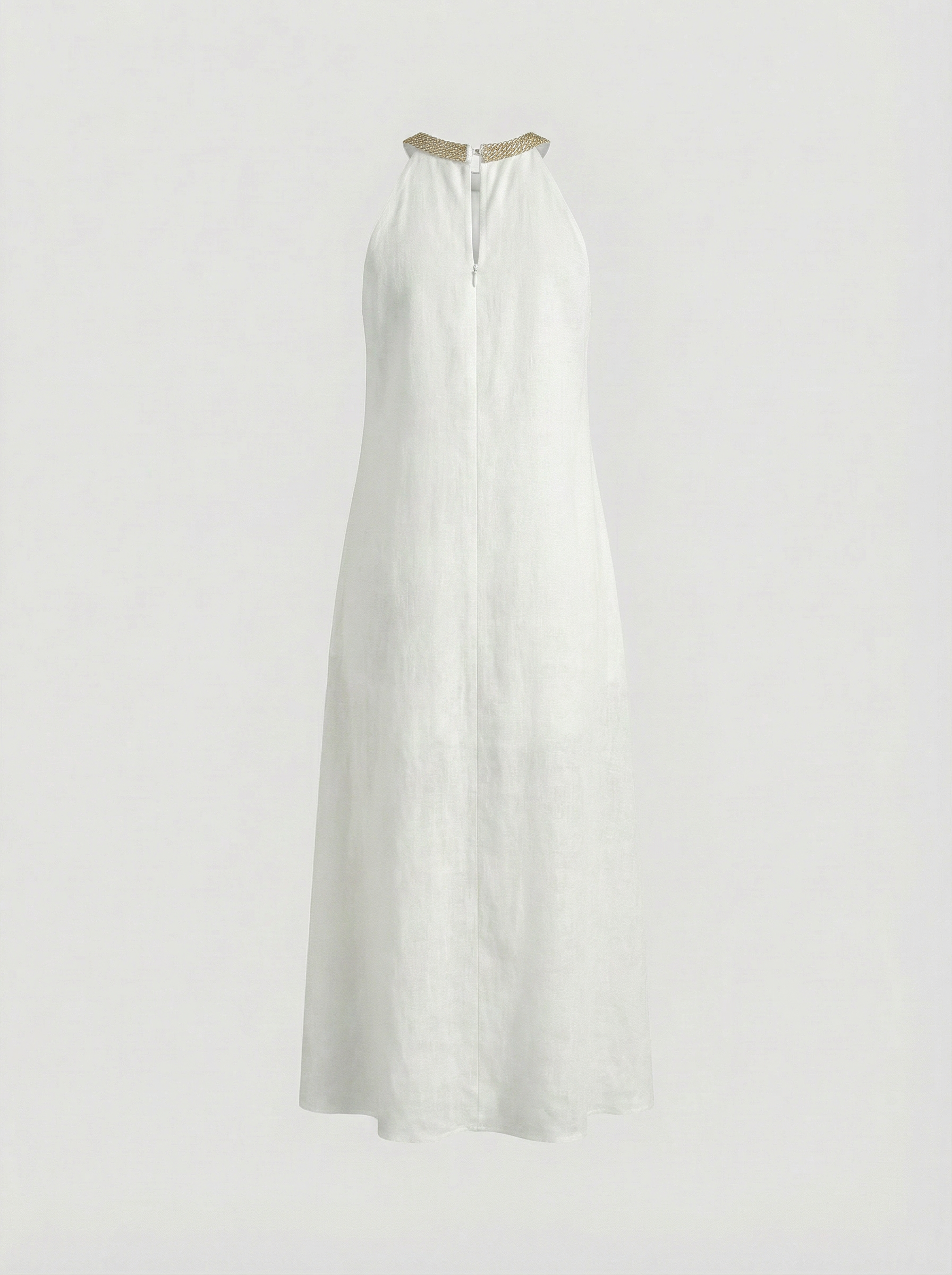 Air Swing A-Line Dress - Ivory White