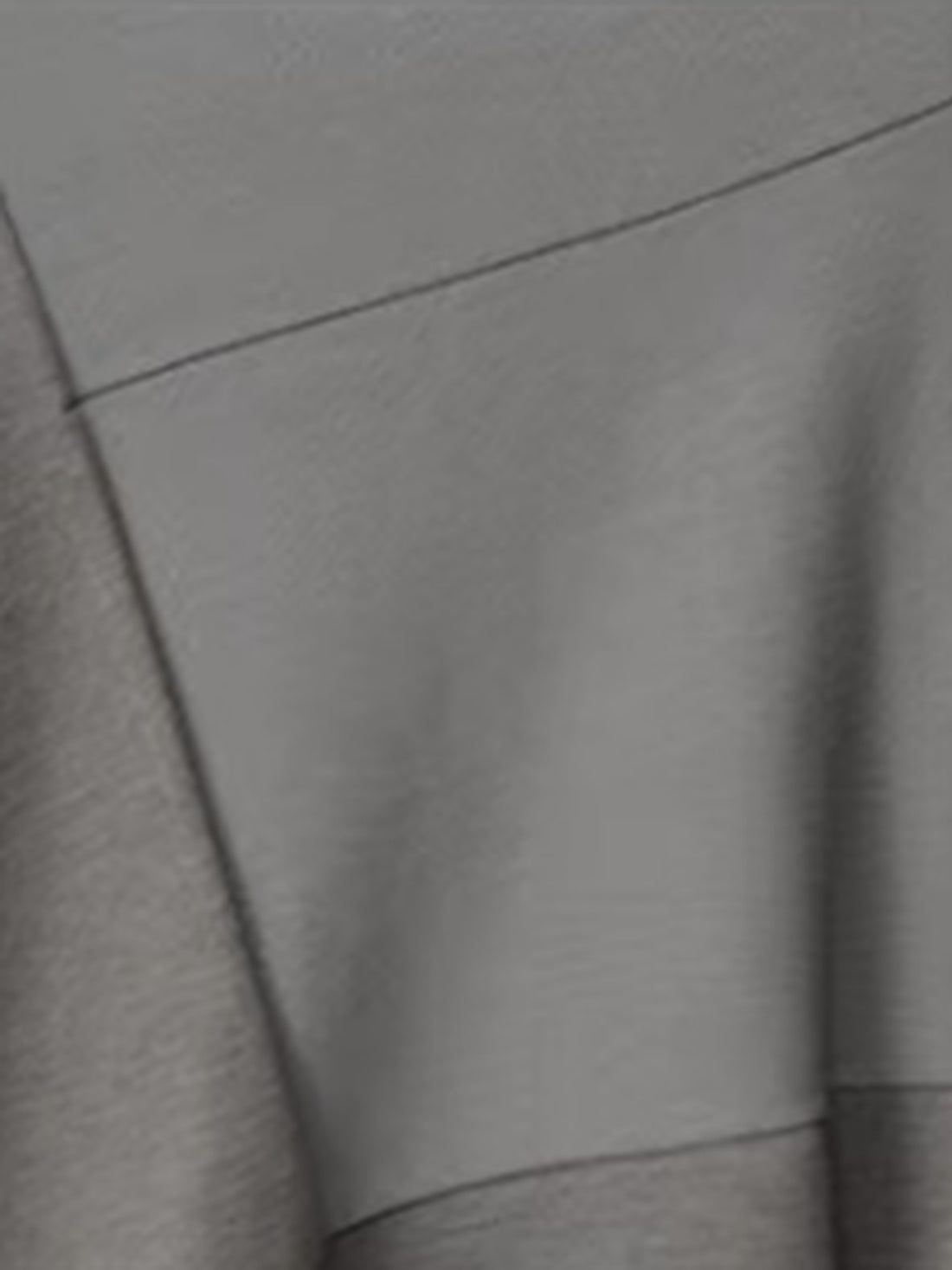 Brick Lane Skimming High Neck Long Sleeve Ribbed Tee - Grey