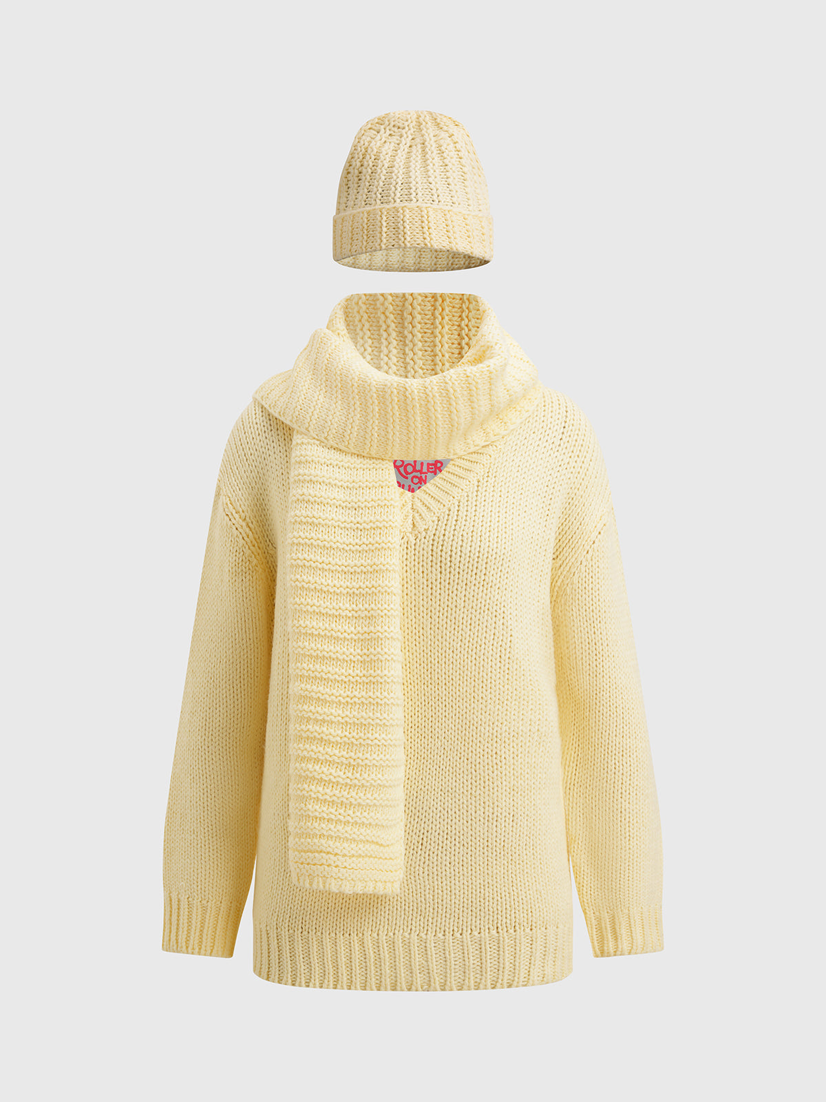 Warm Orbit Knit Sweater – Cream Butter