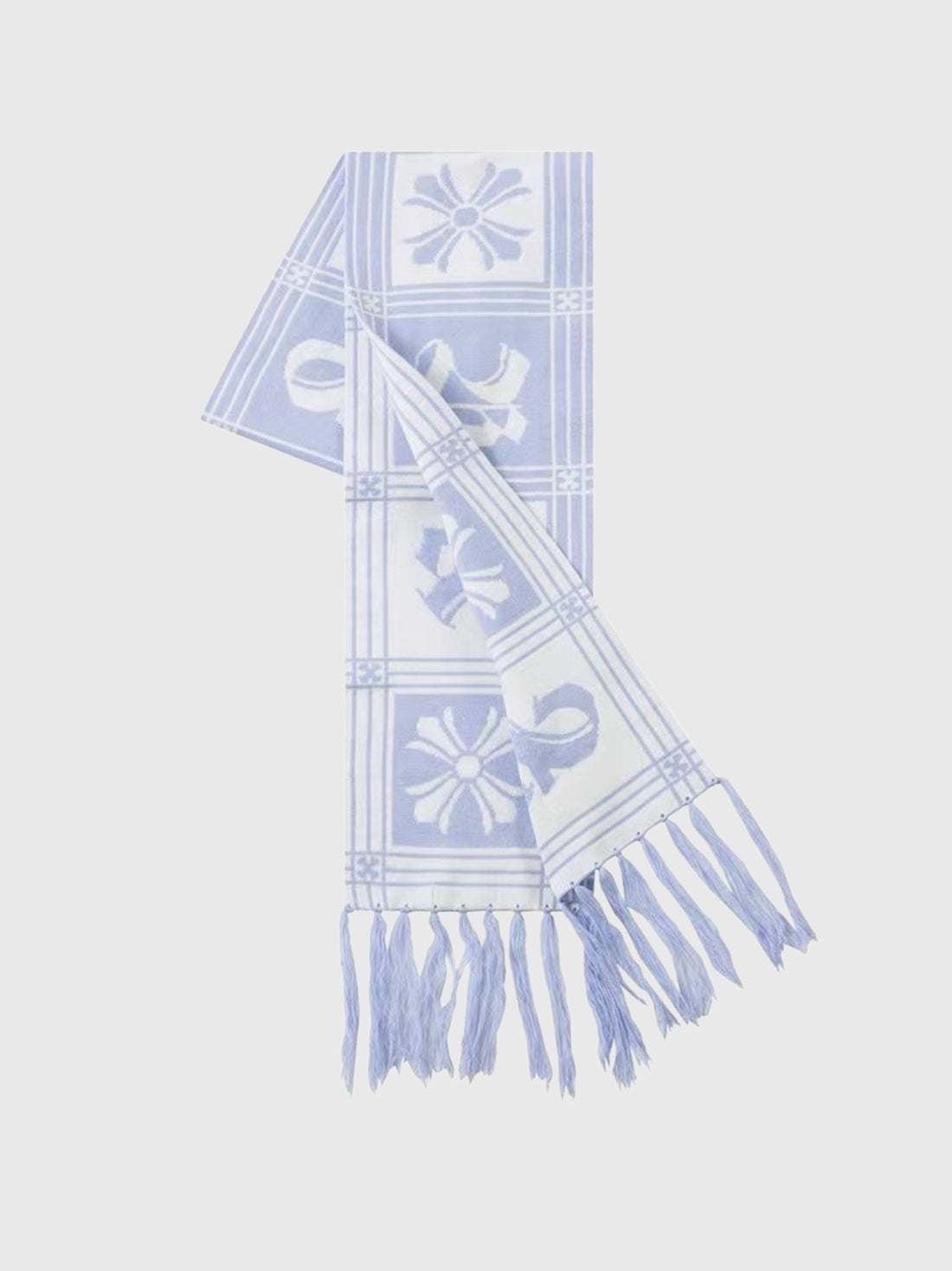 Decoded Knit Scarf – Mist Blue