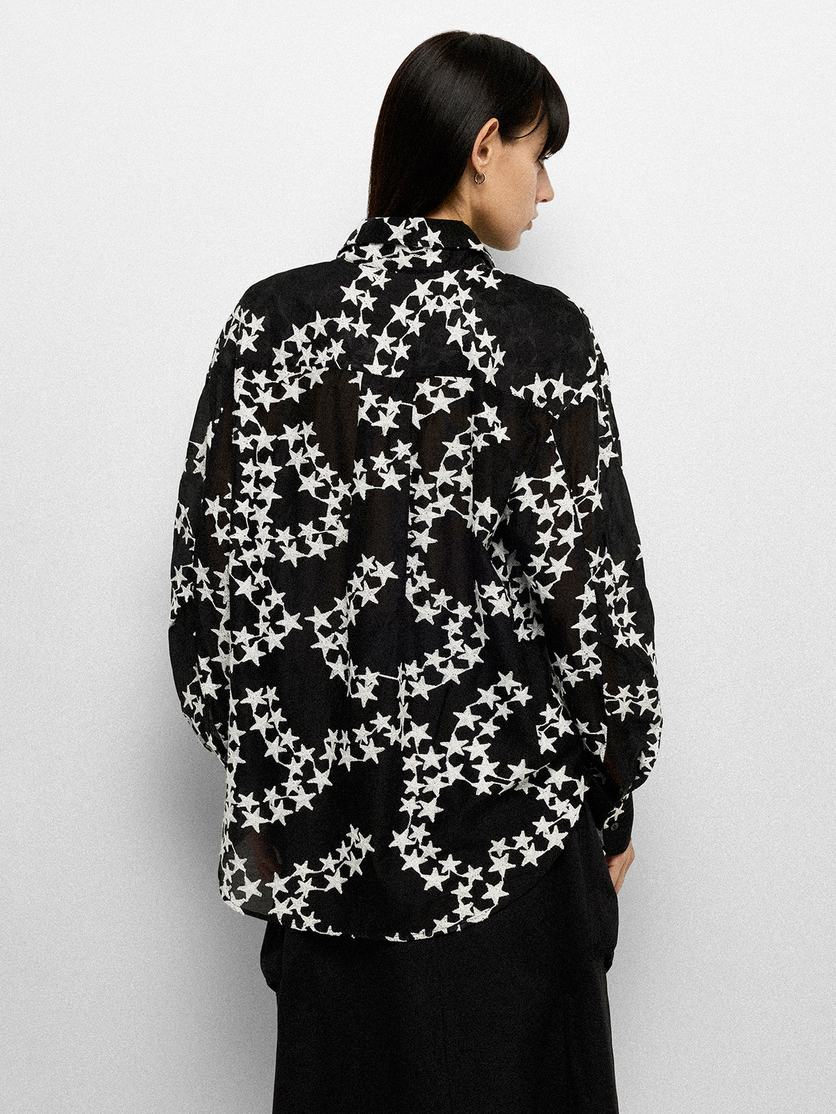 Starry Crowd Shirt – Black White