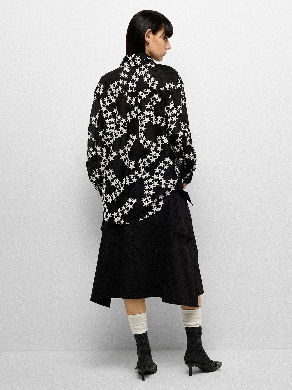Pocket Drape Skirt - Coal Shade