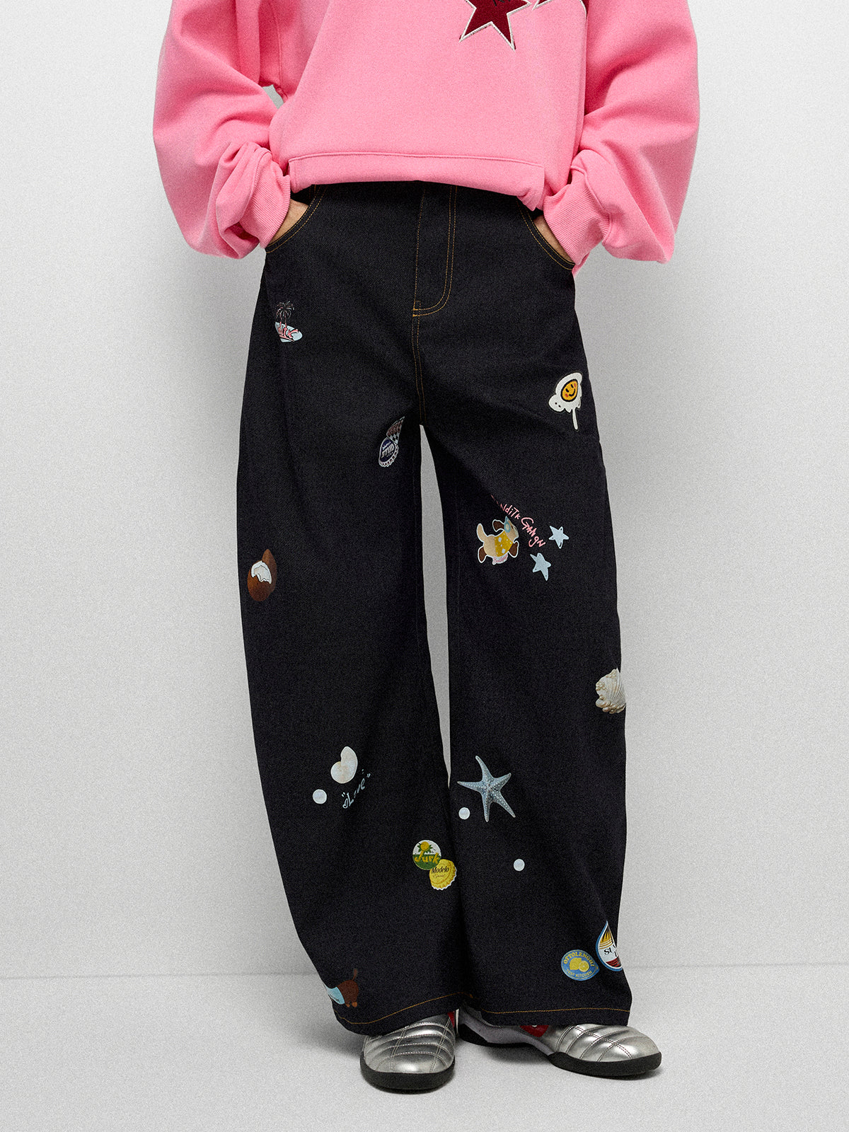 Icon Flood Jeans - Midnight Navy