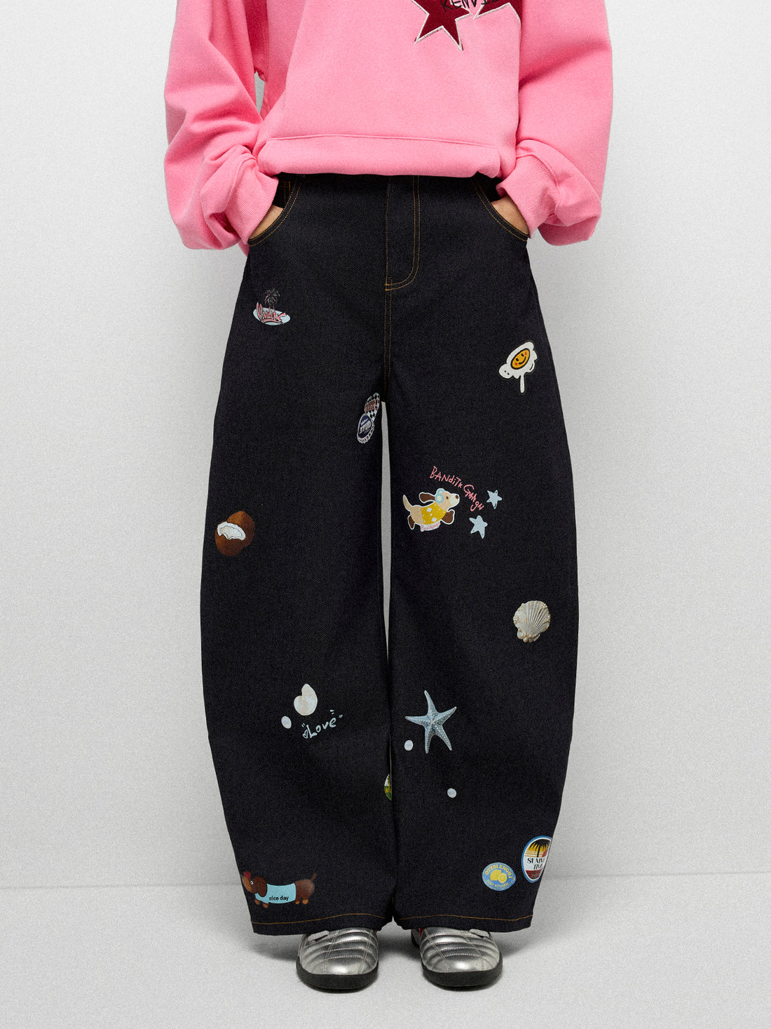 Icon Flood Jeans - Midnight Navy