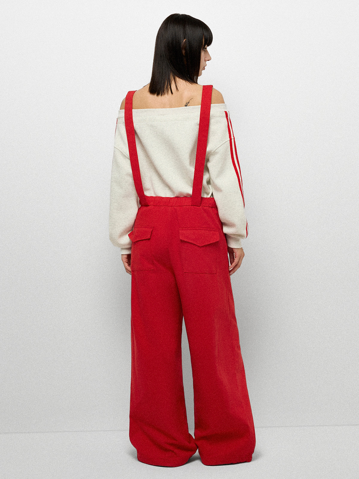 Game Point Cord Jumpsuit - Winner Red