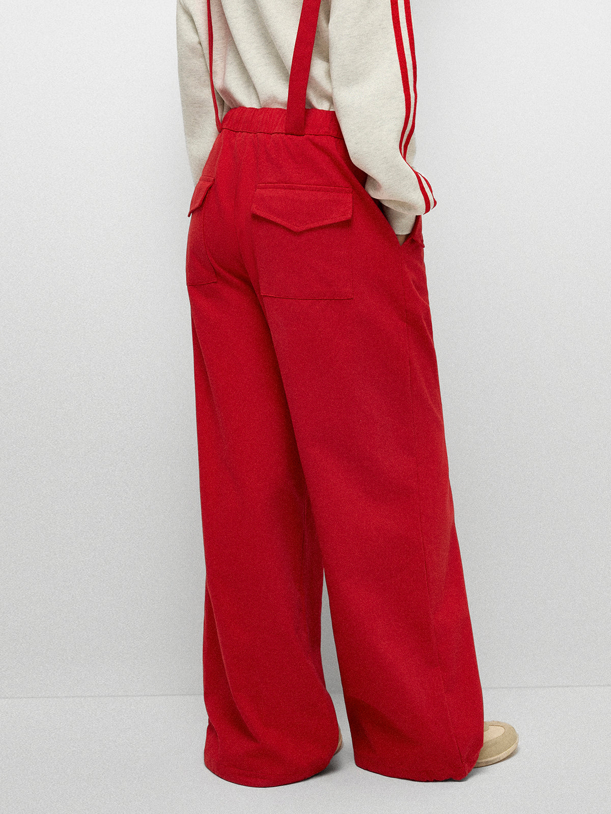 Game Point Cord Jumpsuit - Winner Red