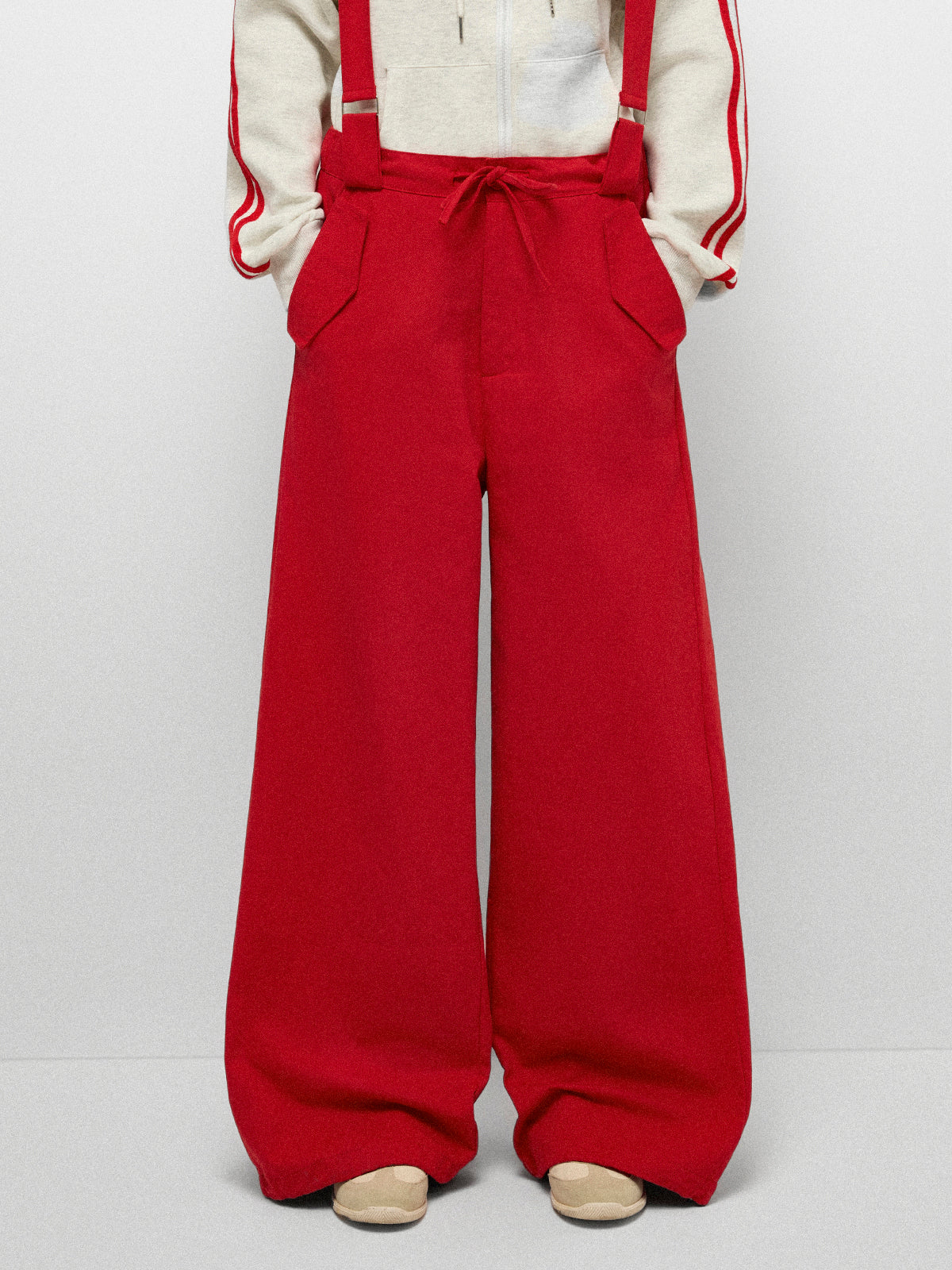Game Point Cord Jumpsuit - Winner Red