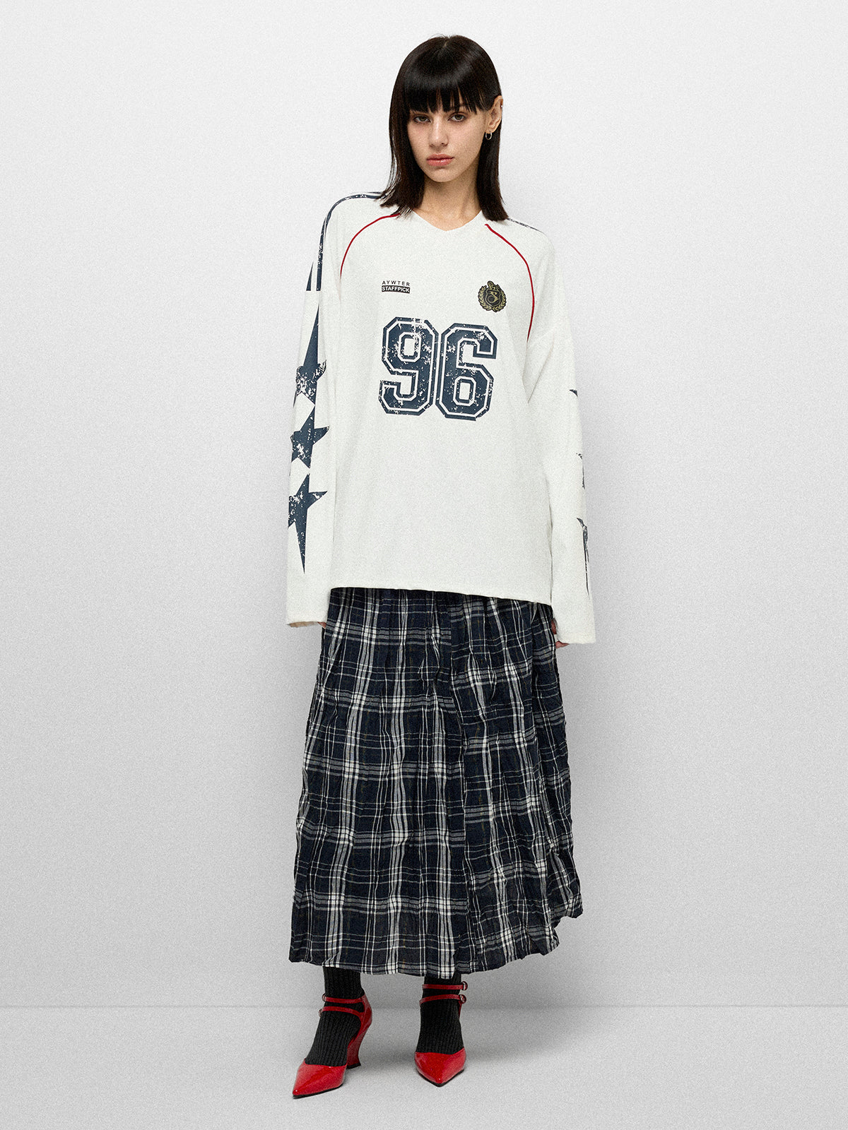 No.95 Clubhouse Jersey Shirt - White Navy