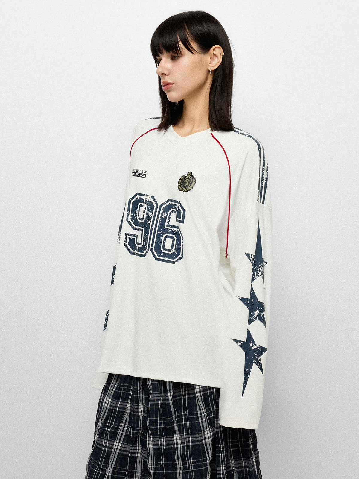 No.95 Clubhouse Jersey Shirt - White Navy