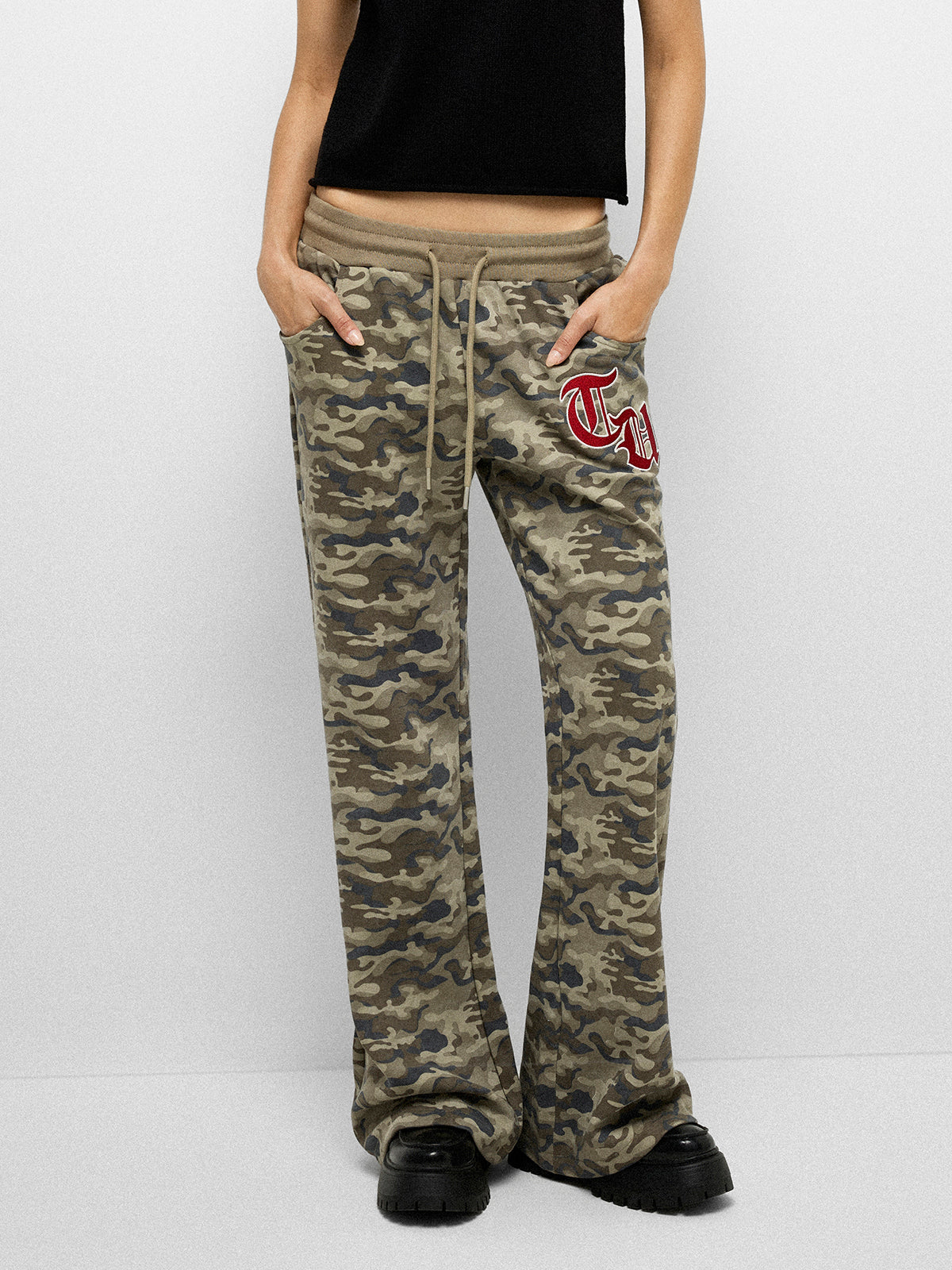 Side Street Flare Pants - Ash Camo