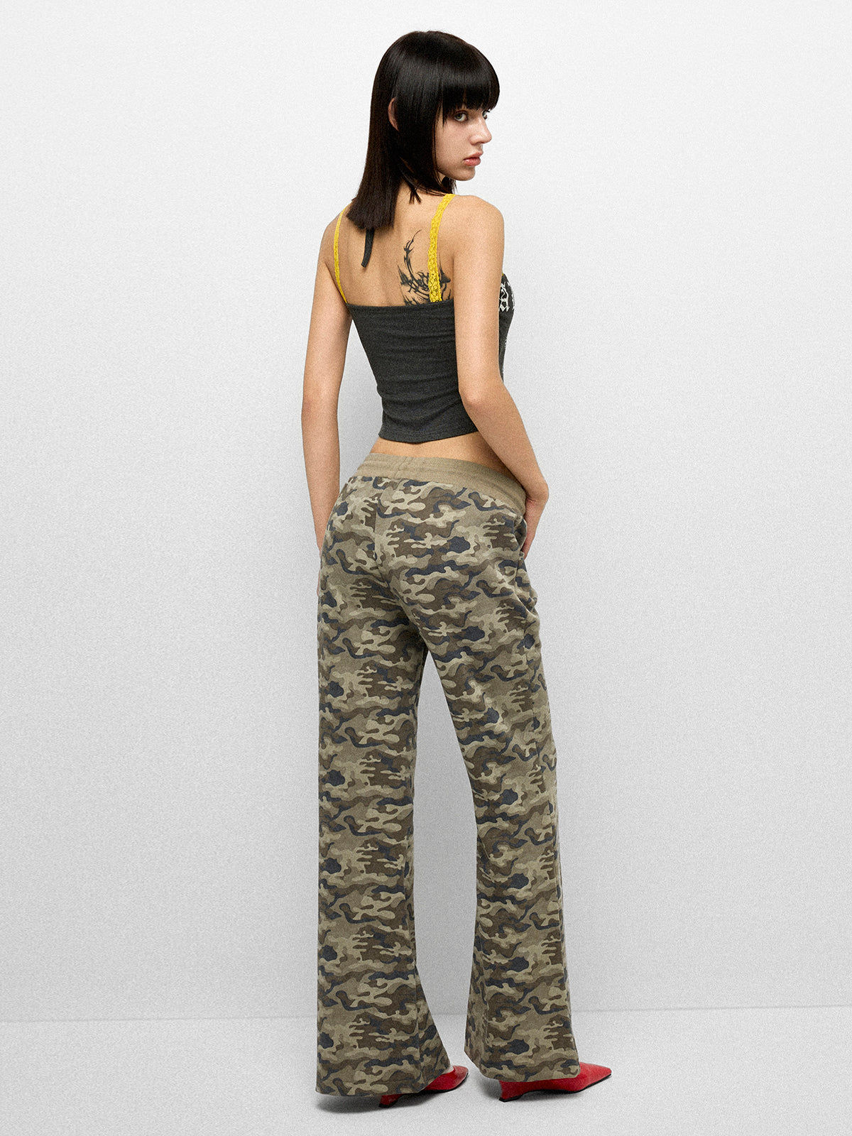 Side Street Flare Pants - Ash Camo