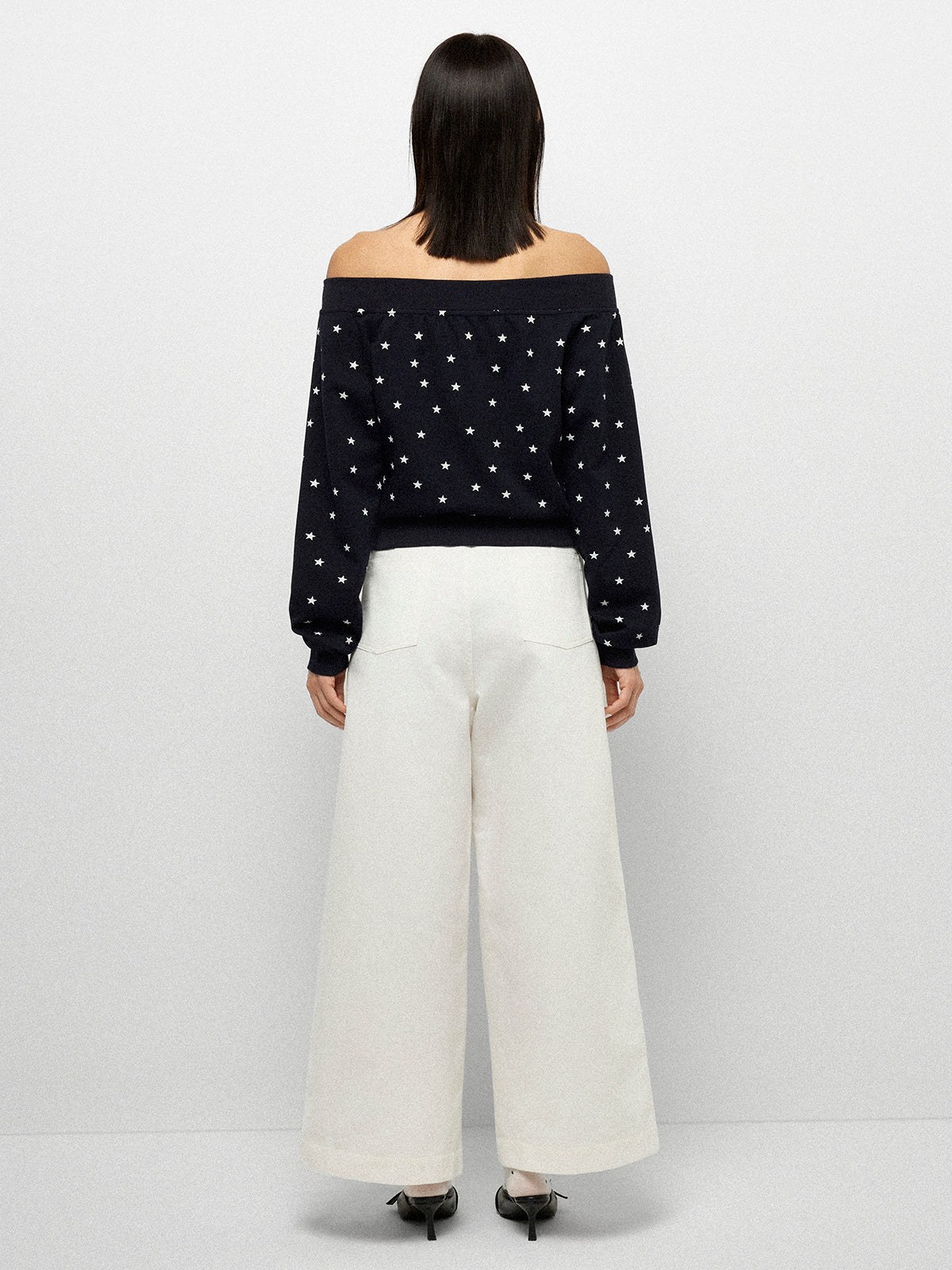 Twilight Offshoulder Jacket - Nightfall Blue