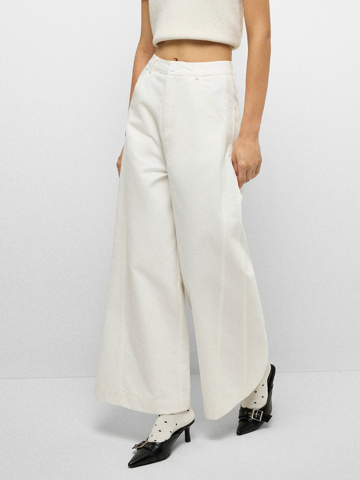 City Stroll Suit Pants - White Cloud