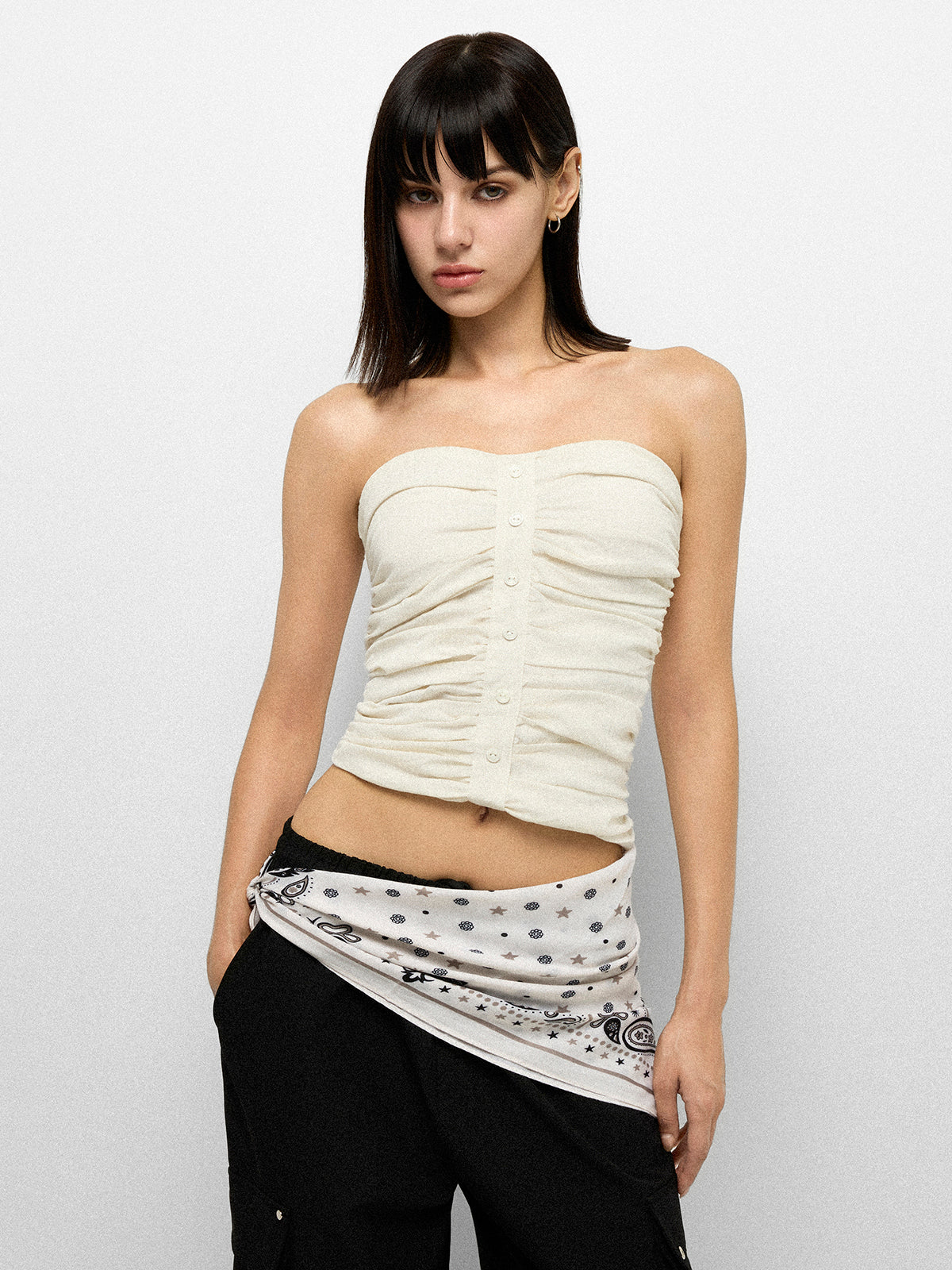 Twist Hour Tube Top - Skin Beige