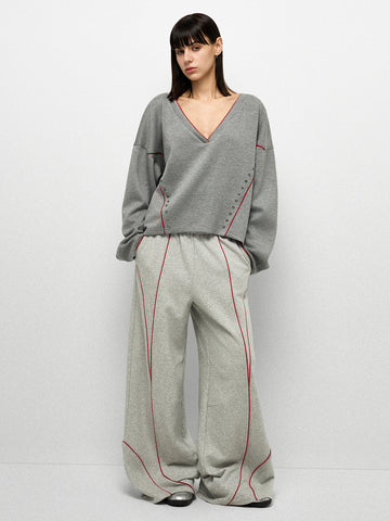Steel Bow Sweatshirt - Ash Red