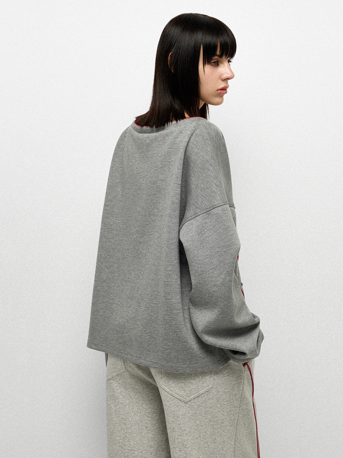 Steel Bow Sweatshirt - Ash Red