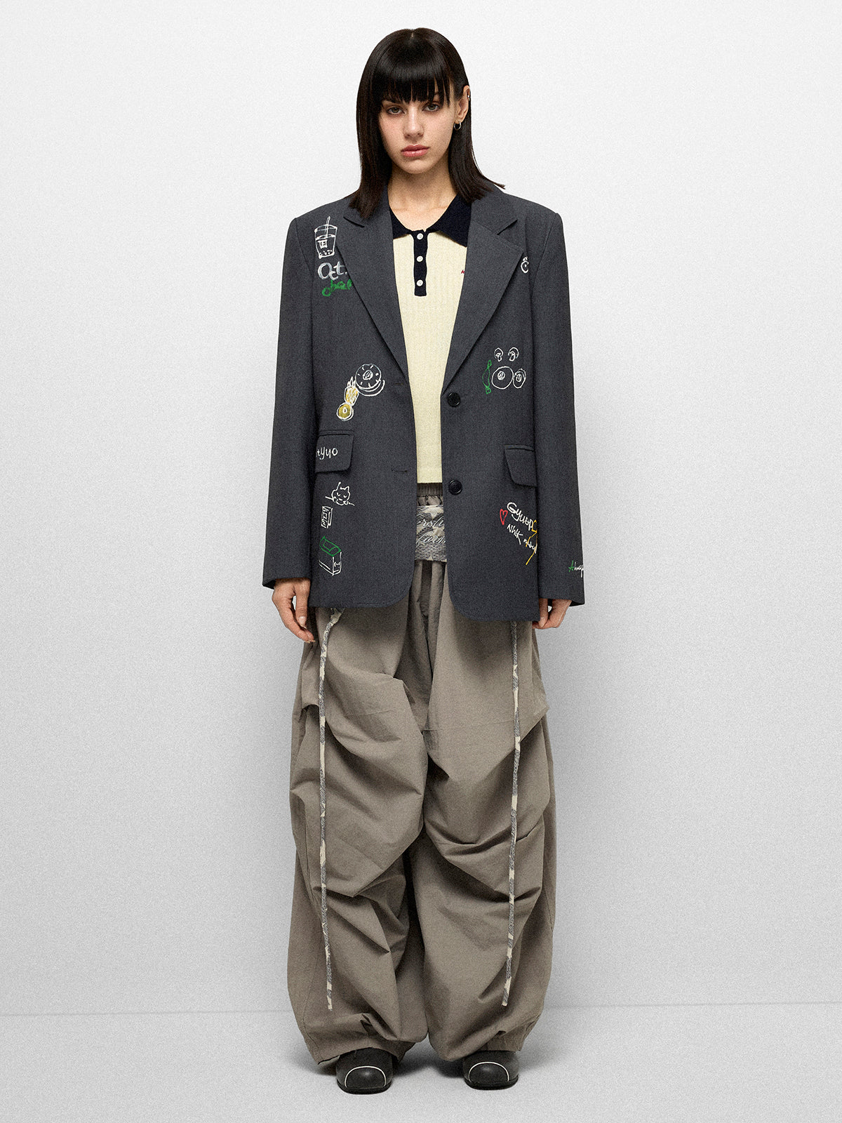 Orbit Line Cargo Pants - Moon Olive