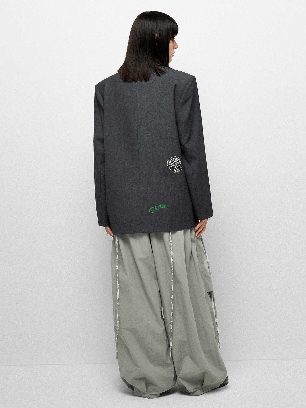 Sketch Pad Suit Jacket  - Graphite Grey