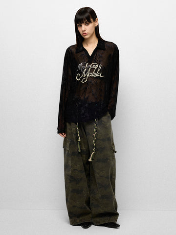 Letter Jam Shirt - Coal Shade