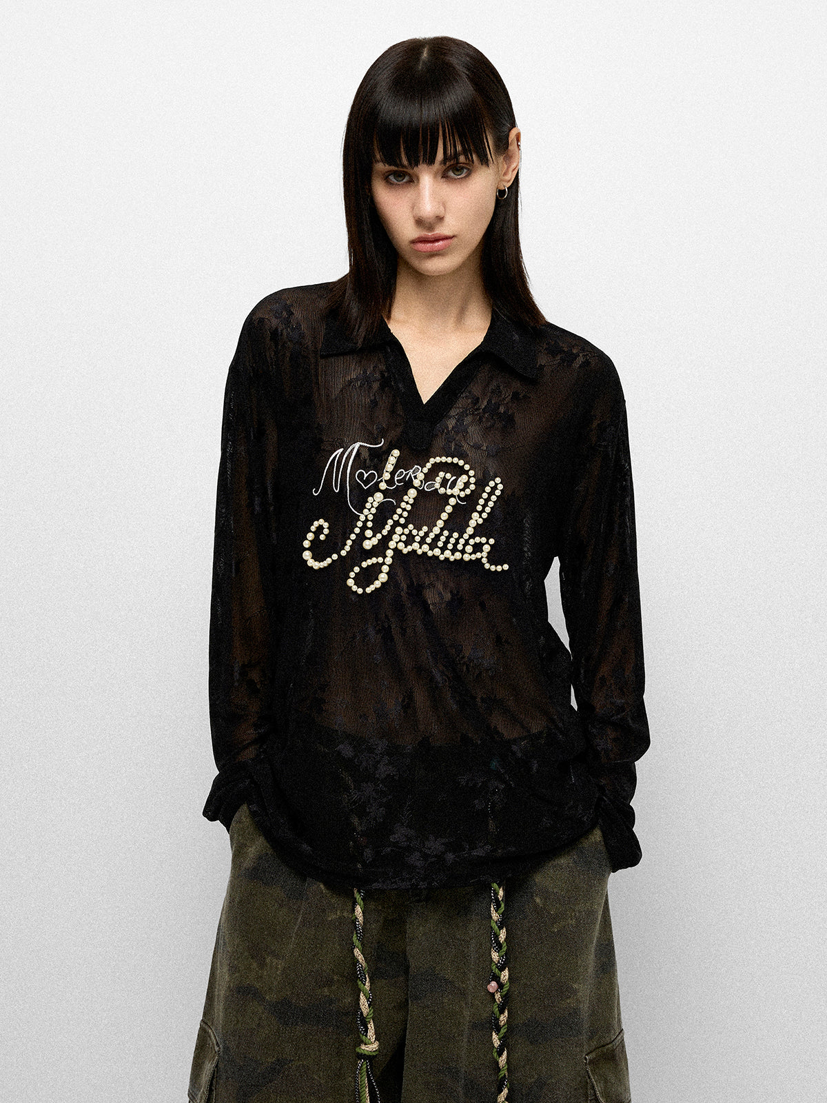 Letter Jam Shirt - Coal Shade
