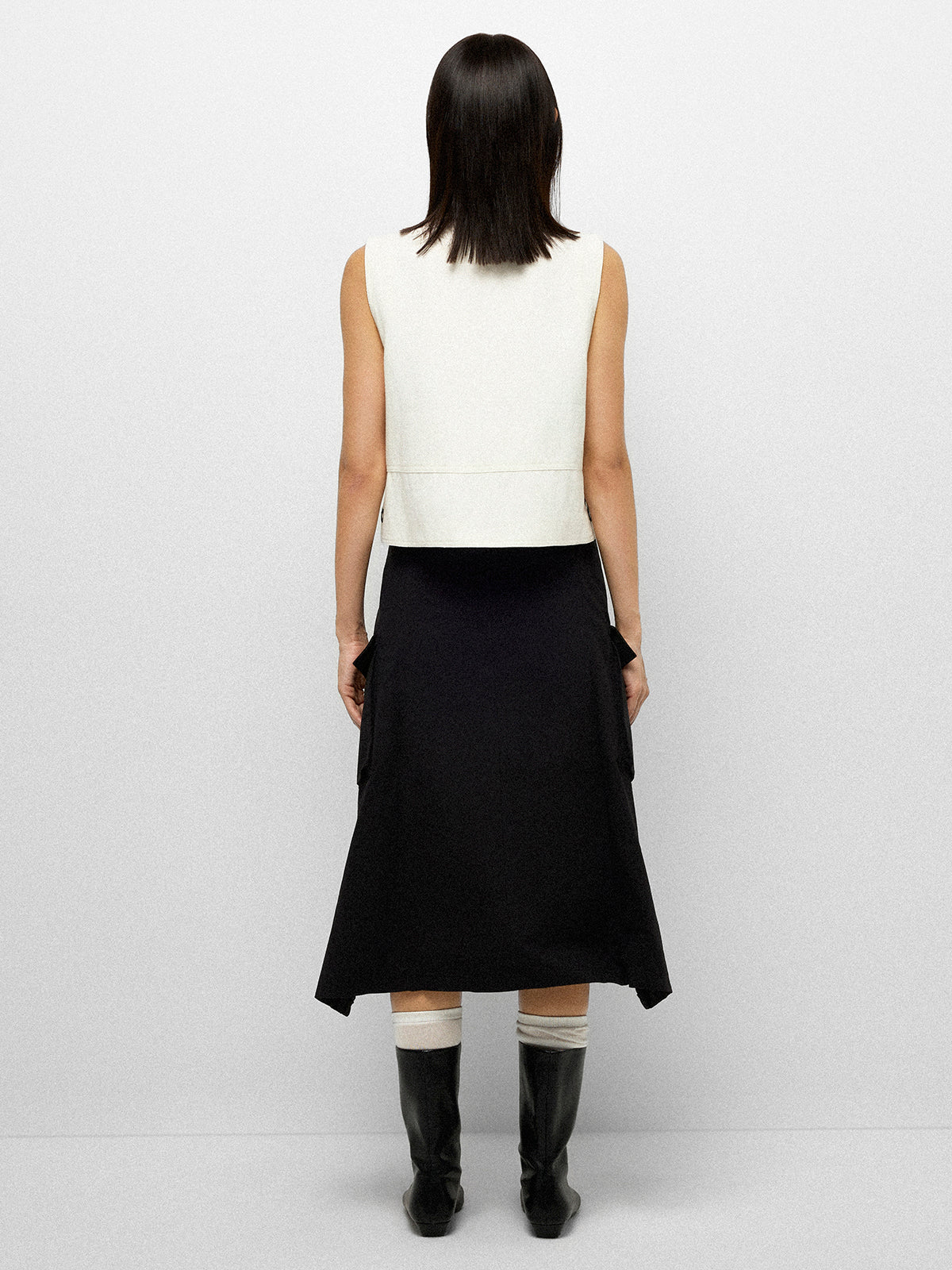 Ethno-Sketch Tank Top - White Ink