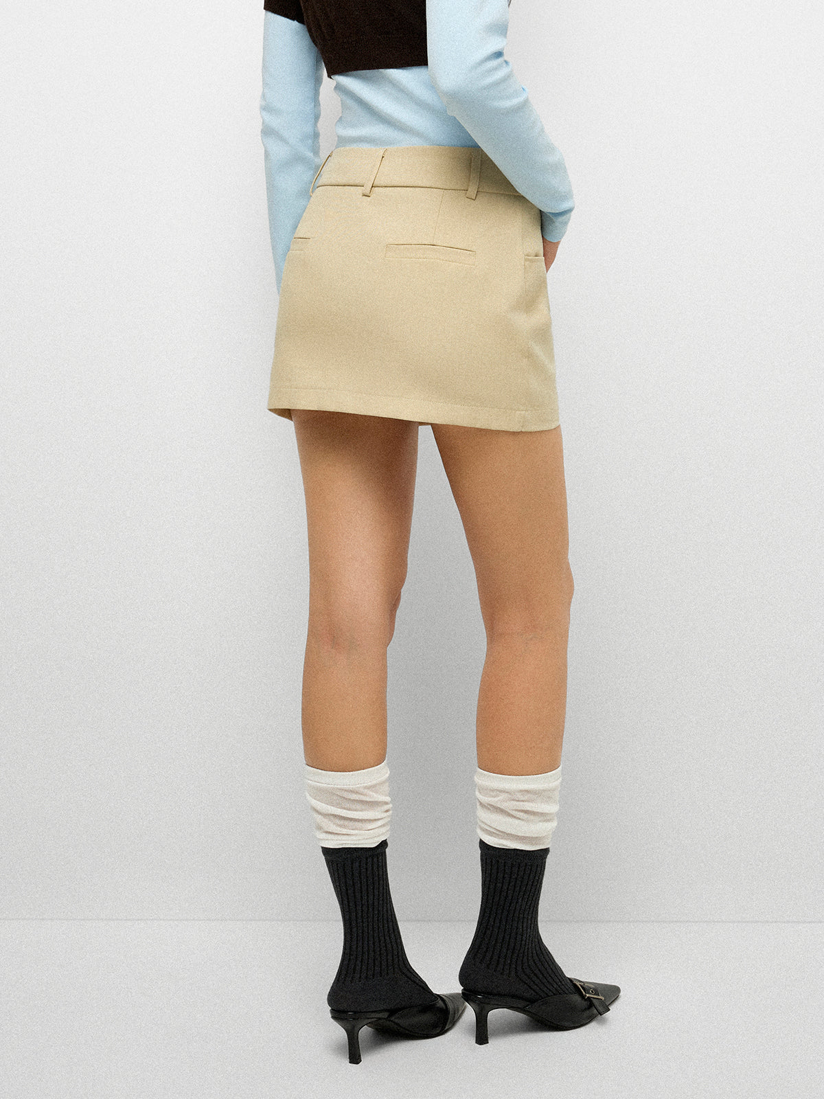 Shortlist Mini Skirt - Crisp Beige