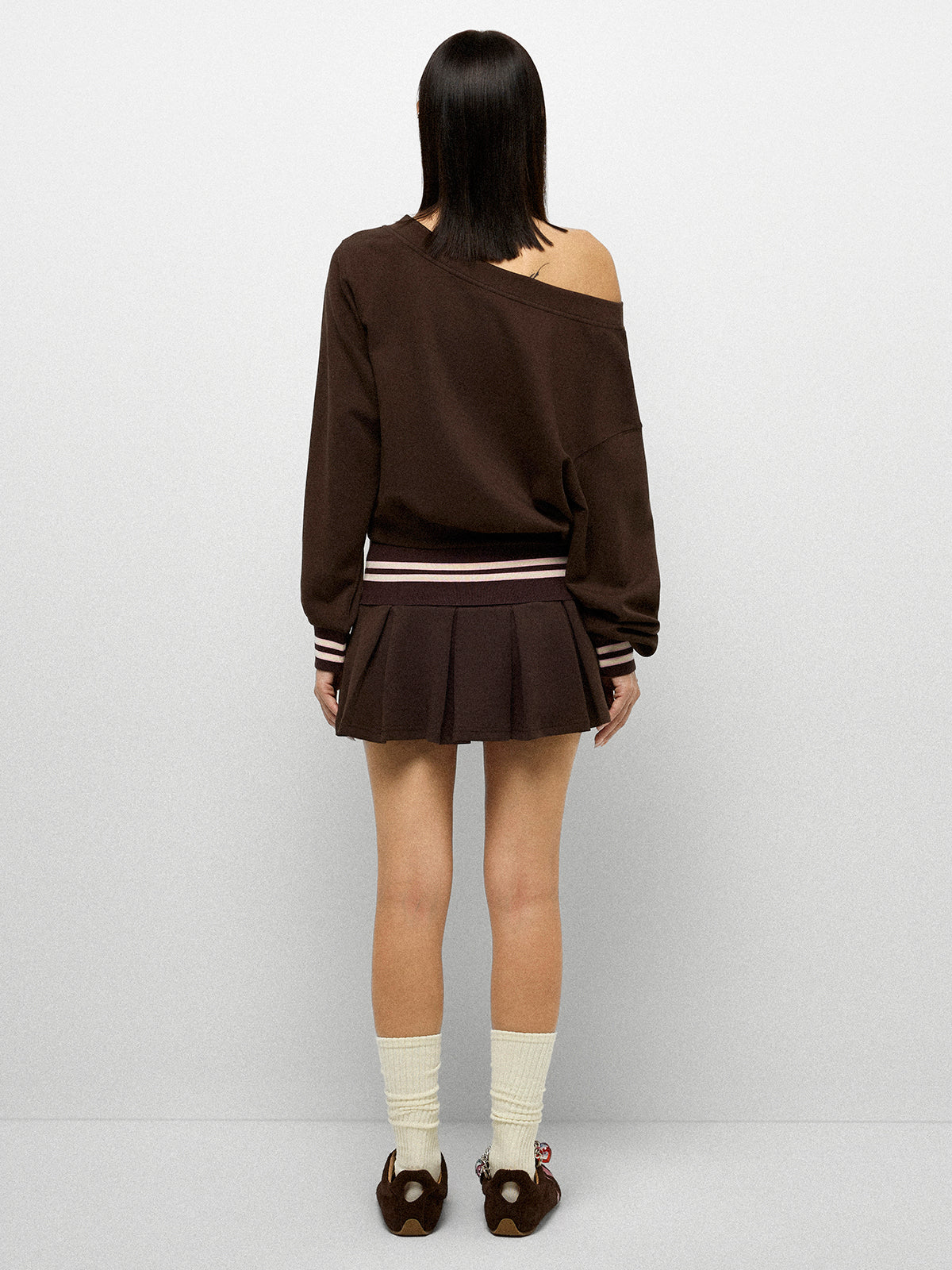 Angel Serve Set Hoodie - Brown Pink