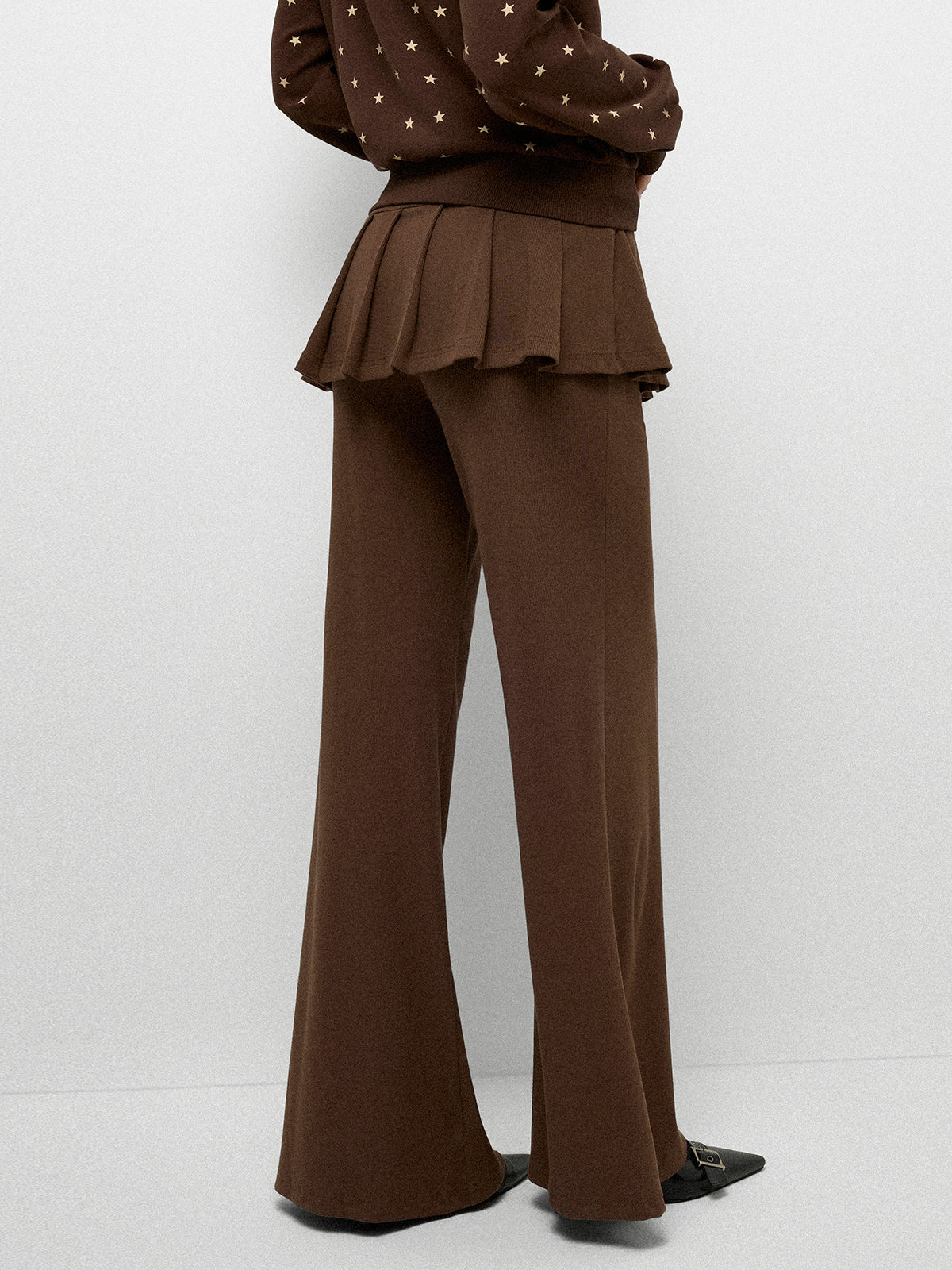 Skirt Wrap Yoga Pants - Mocha Dust