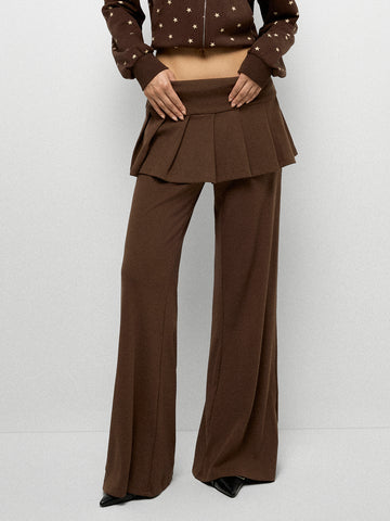 Skirt Wrap Yoga Pants - Mocha Dust