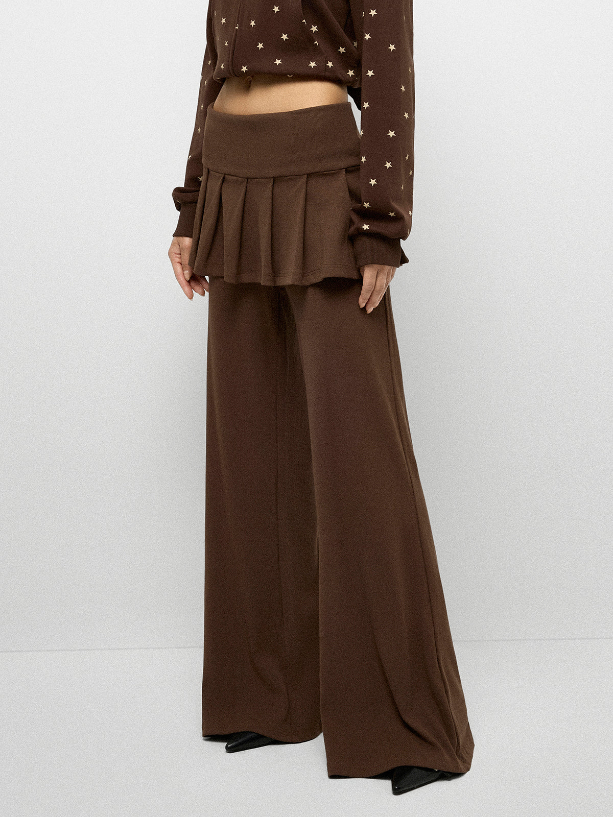 Skirt Wrap Yoga Pants - Mocha Dust