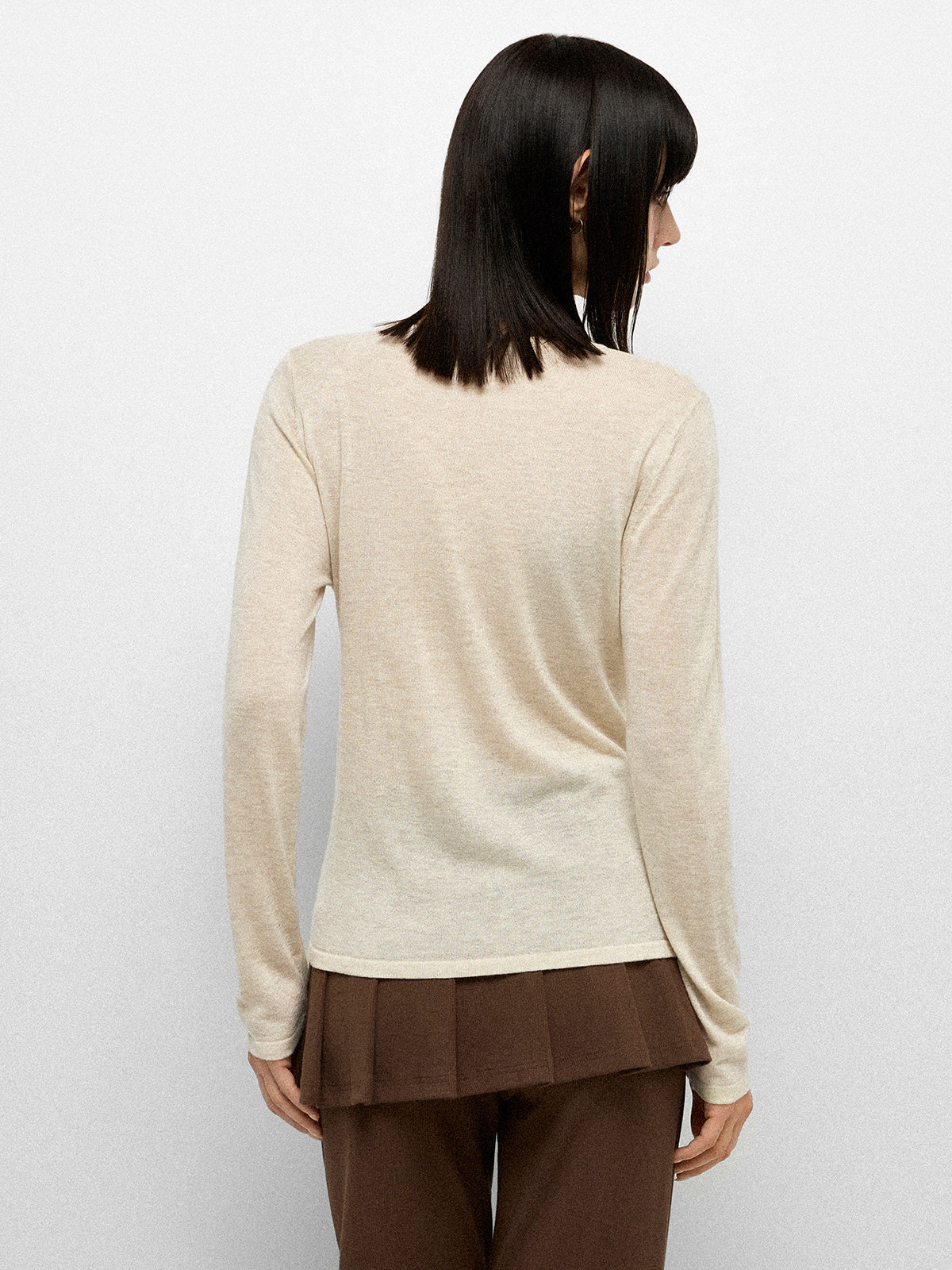 Knot Play Sweater - Oat Beige