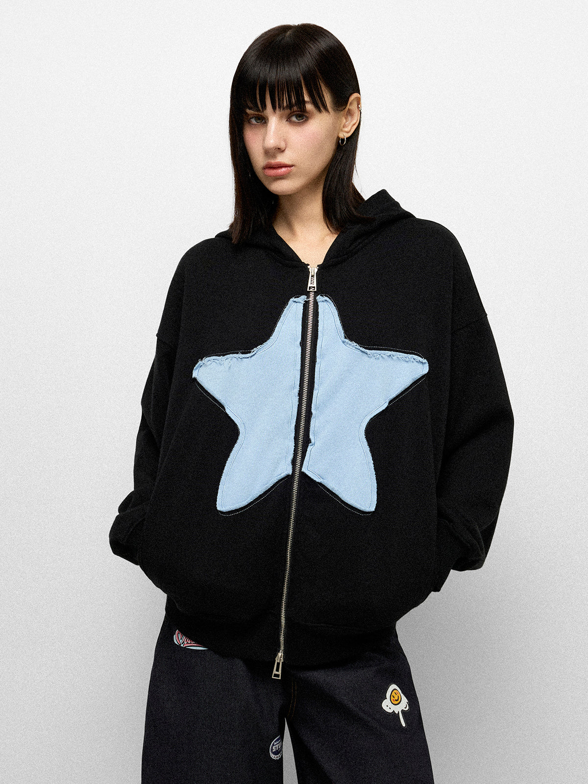 Astro Frontline Zip Hoodie - Black Sky