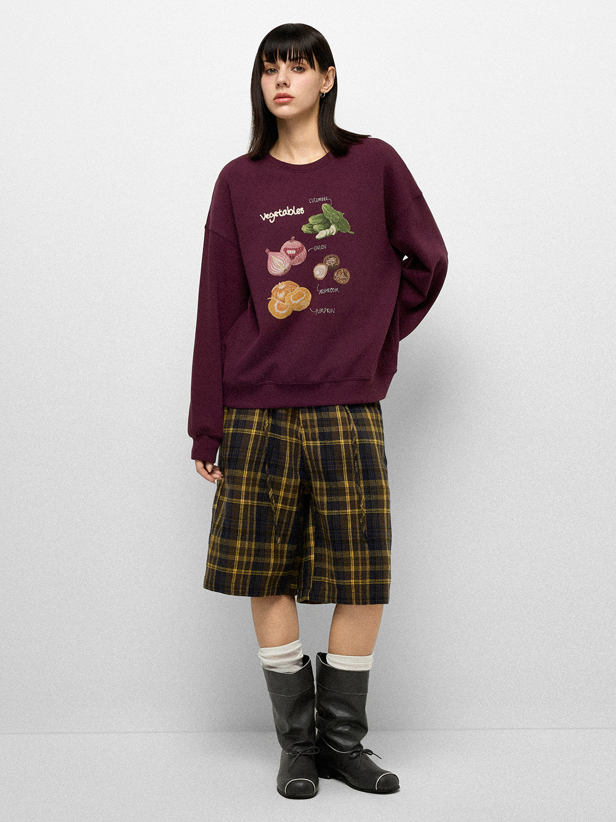 Veggie Patch Sweatshirt – Farmer Burgundy