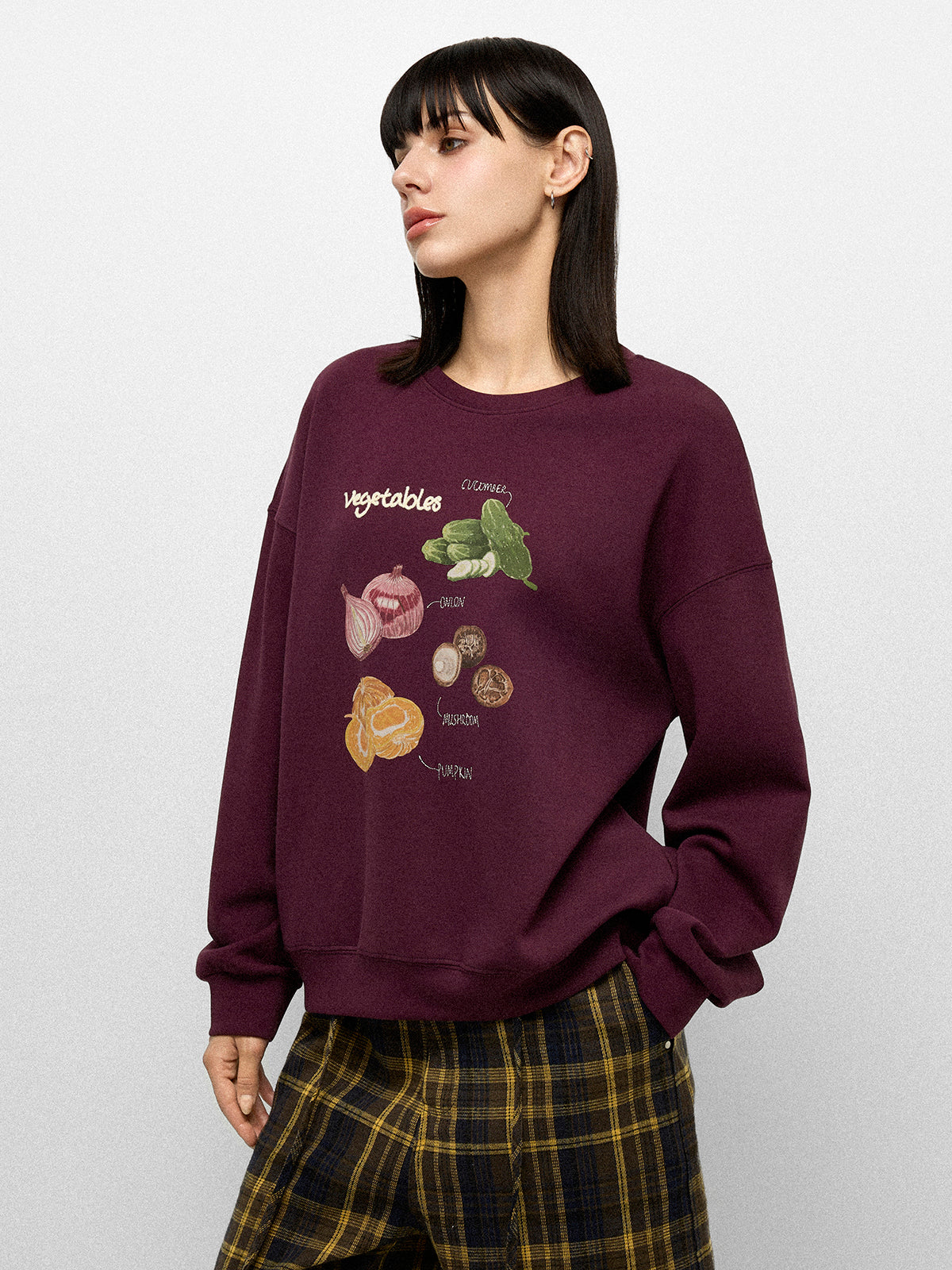 Veggie Patch Sweatshirt – Farmer Burgundy