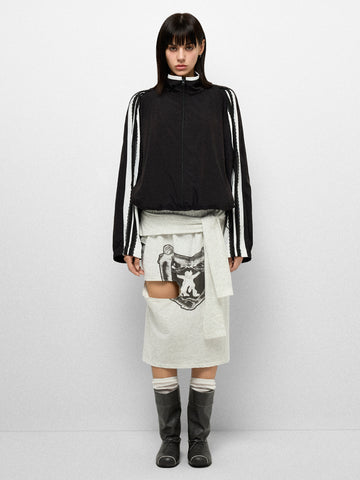 Graff Wrap Skirt - Cloud Black