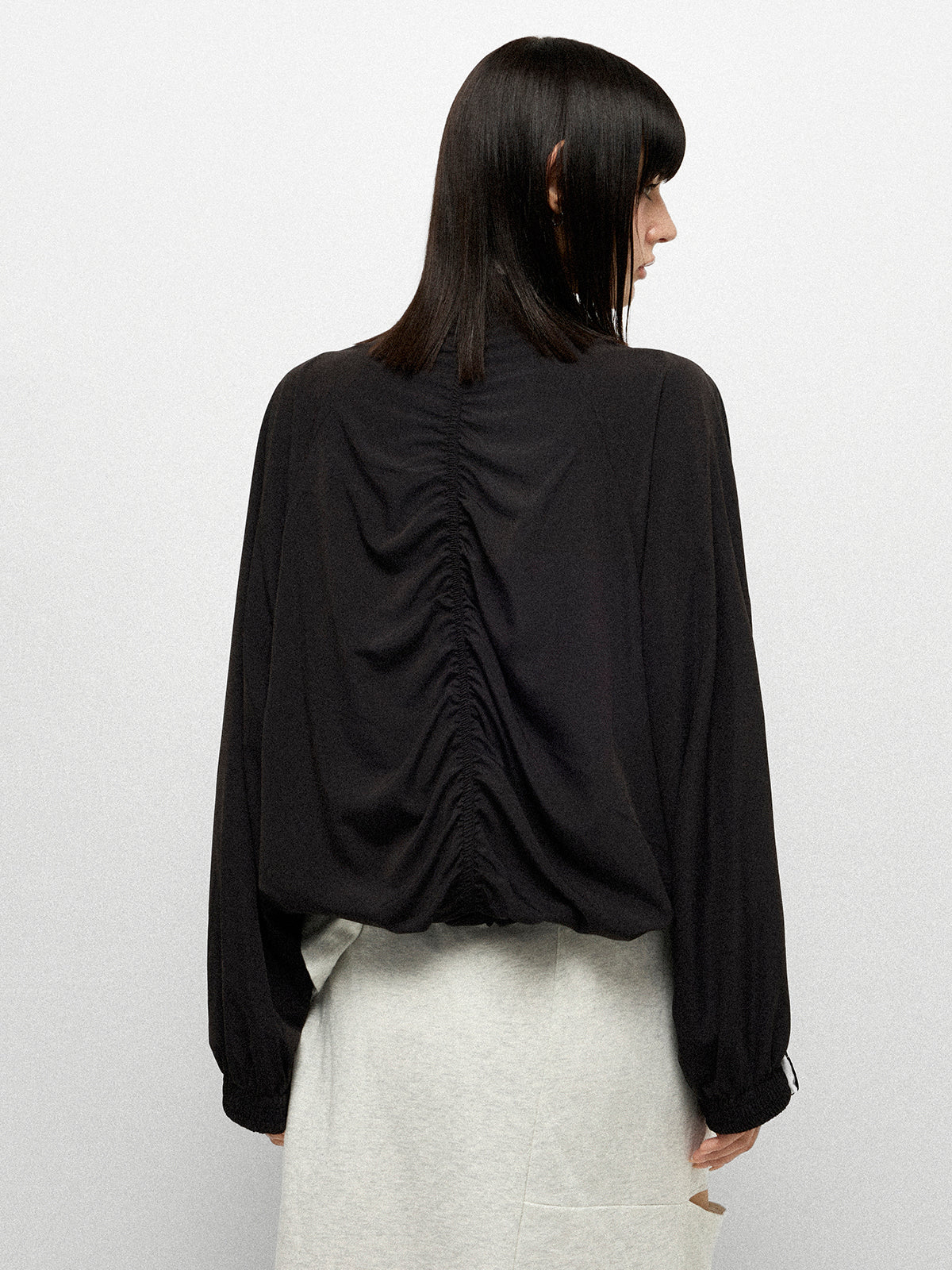 Midnight Veil Track Jacket – Jet black