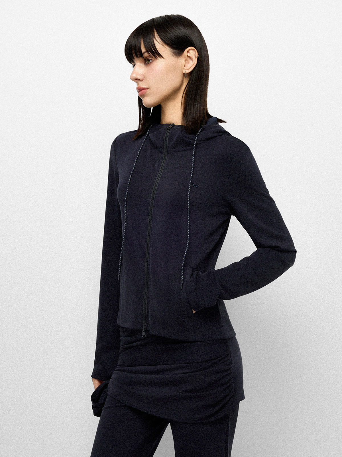 Zip Mark Jacket - Jet Black