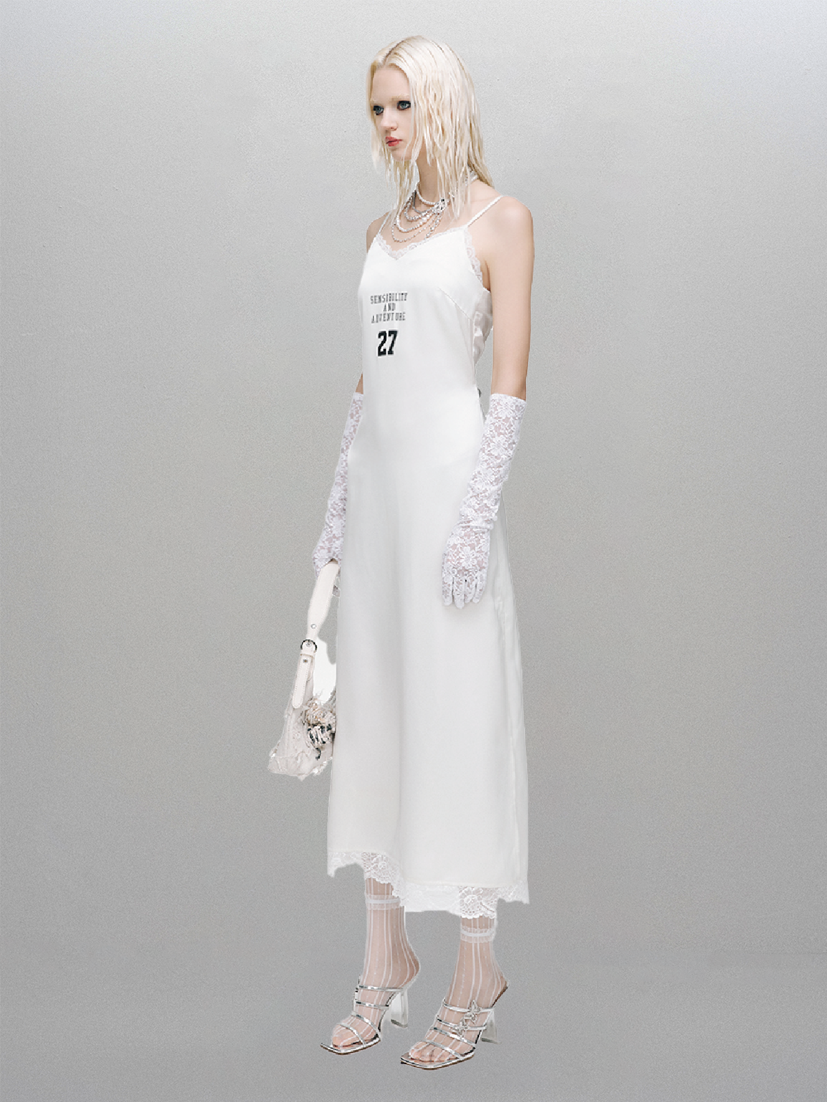 Phase 27 Slip Dress – White