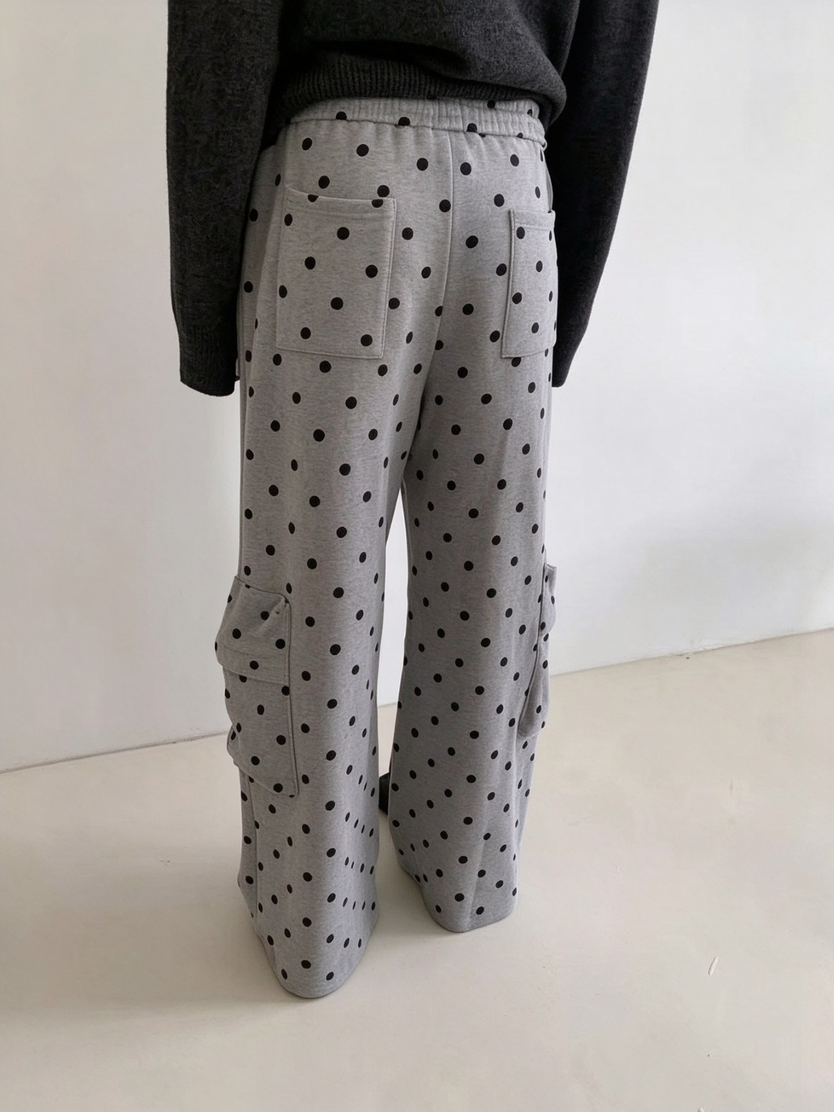 Brick Lane Abstract Graphic Print Wide-Leg Maxi Pants - Black/White