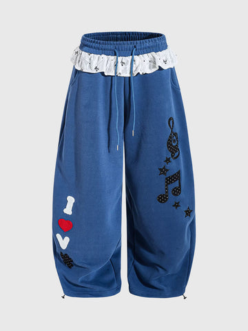 Hold Your Ground Lace Pants – Ocean Blue