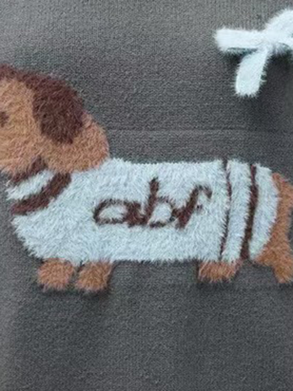 Lazy Pup Knit – Charcoal Grey